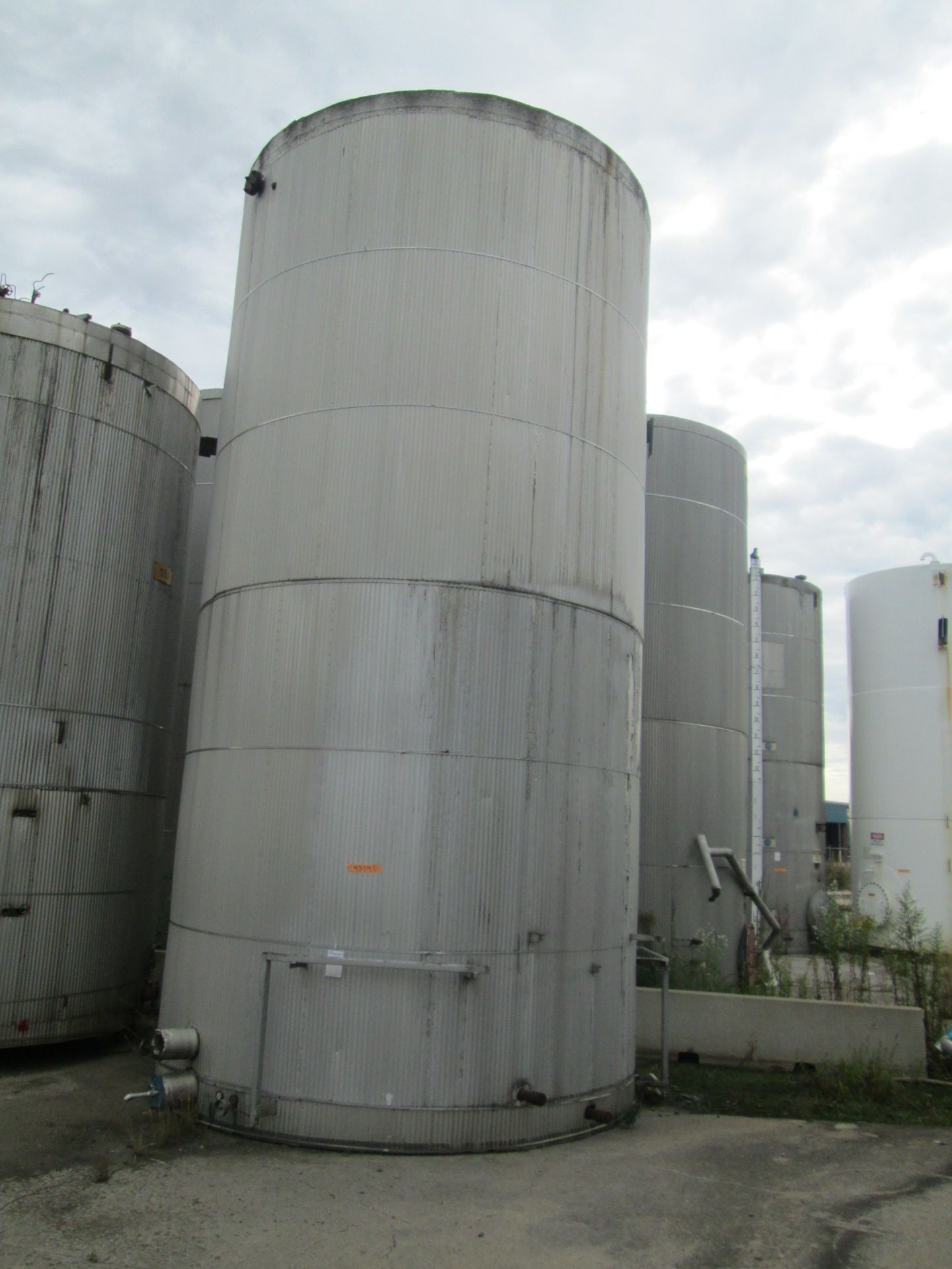 18000 gallon O'Conner storage tank, carbon steel construction, 11'6" diameter x 23'6" straight