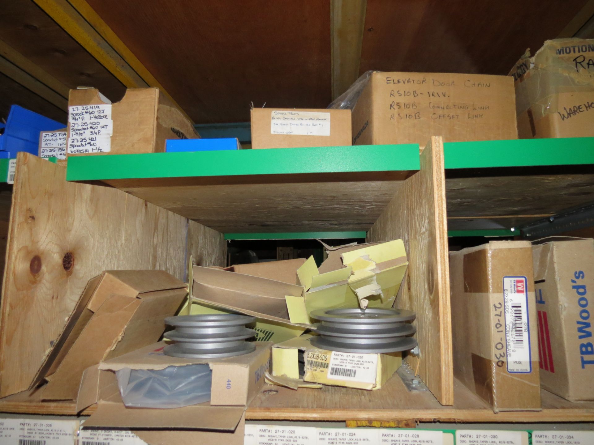 (1) Lot Spare parts on 2 sections of racking - Image 4 of 30