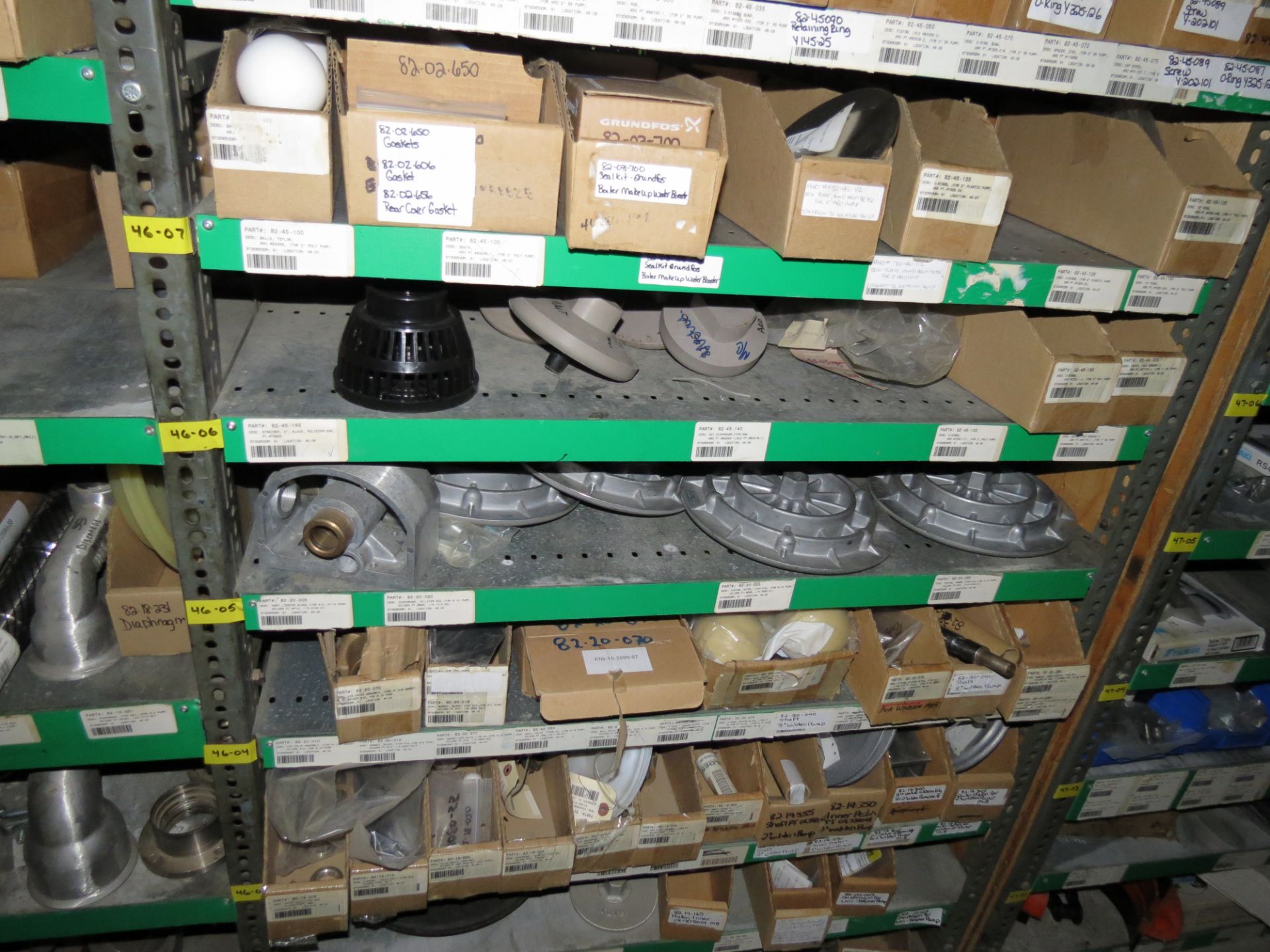 (1) Lot Machine Spare Parts on bolted shelving - Unused Bearing - Chains - electrical boxes etc.. - Image 10 of 43
