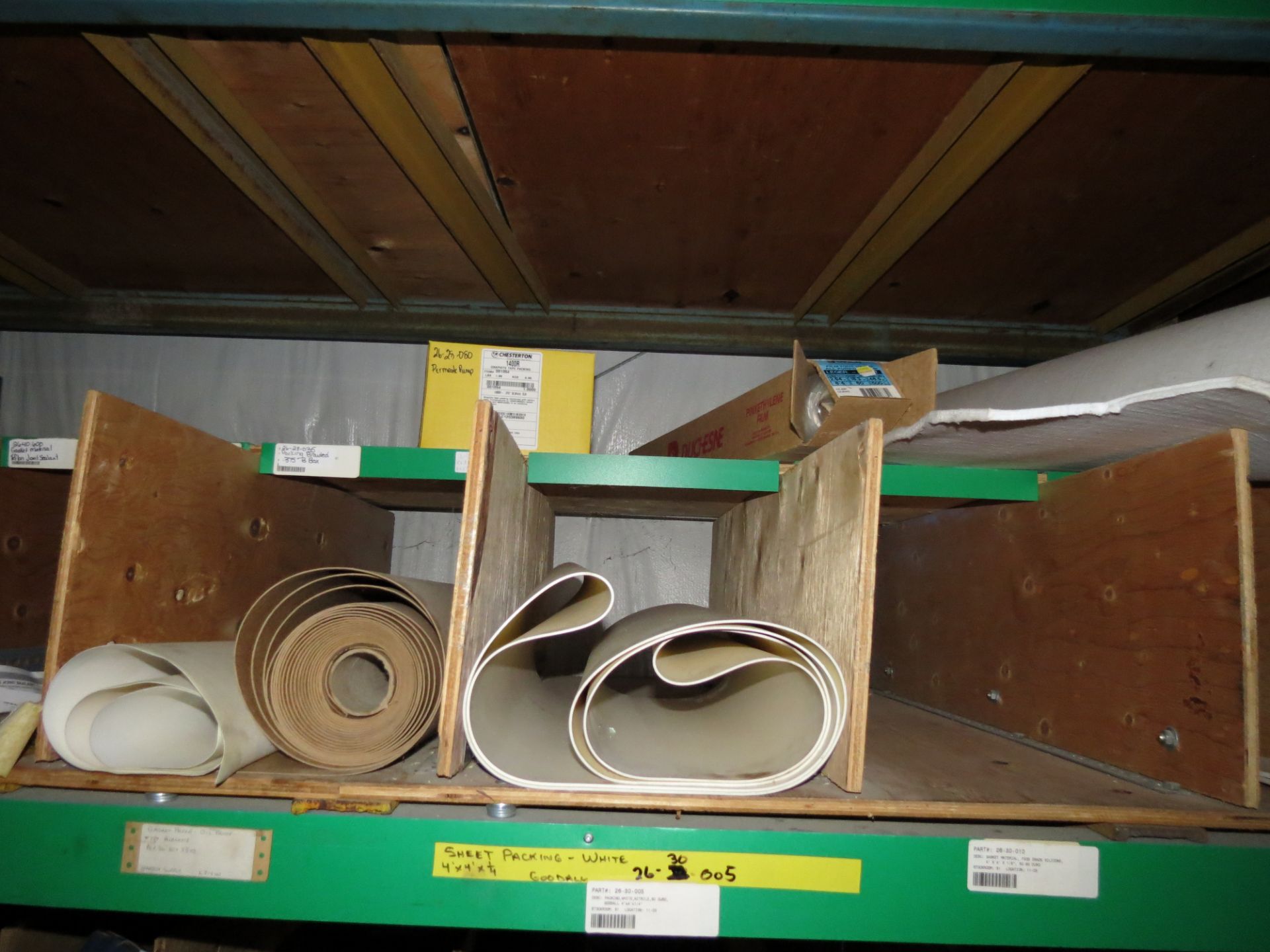 (1) Lot of machine spare parts & electrical components on 4 sections of racking - Image 12 of 15