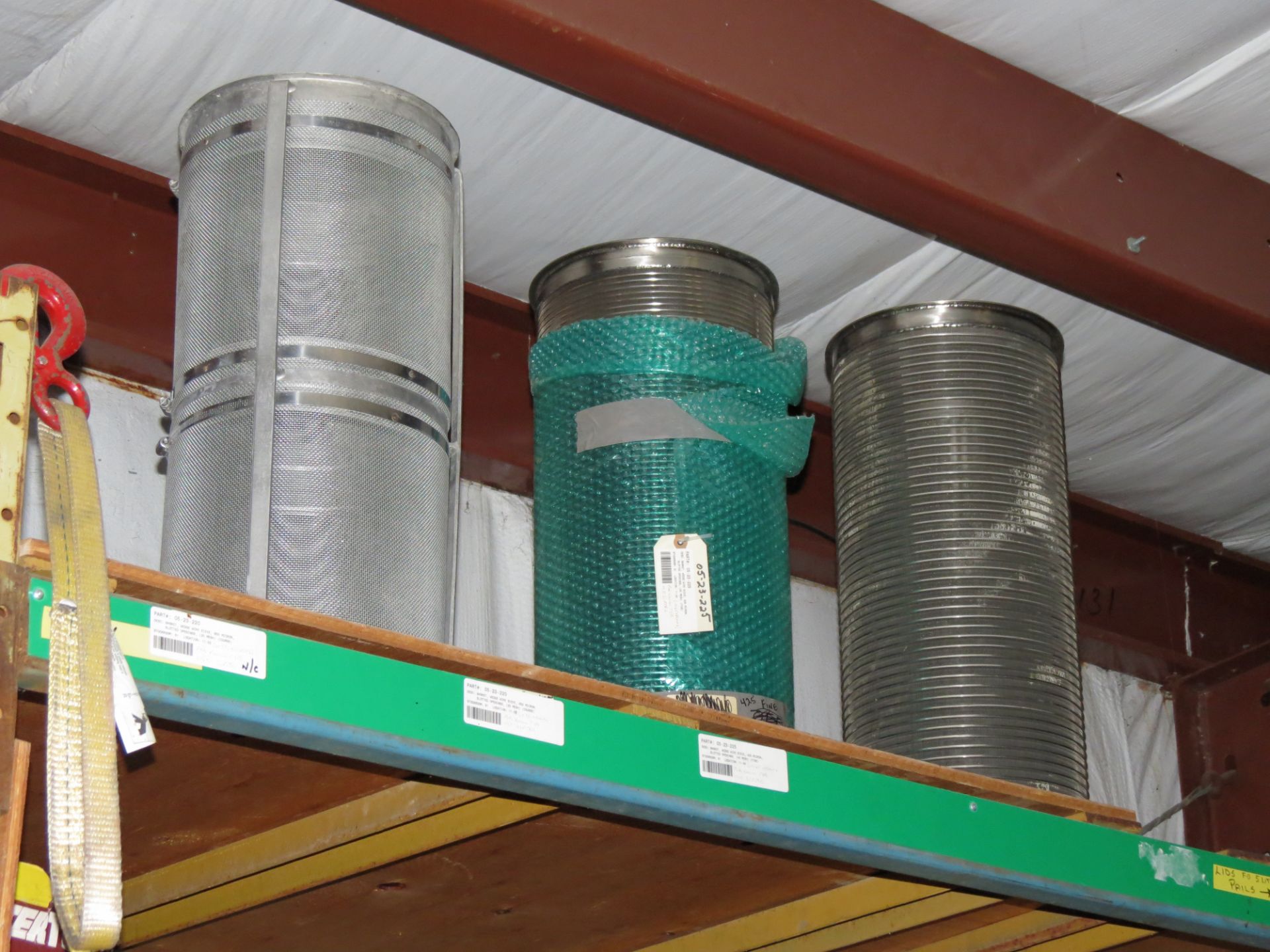 (1) Lot of machine spare parts & electrical components on 4 sections of racking - Image 14 of 15