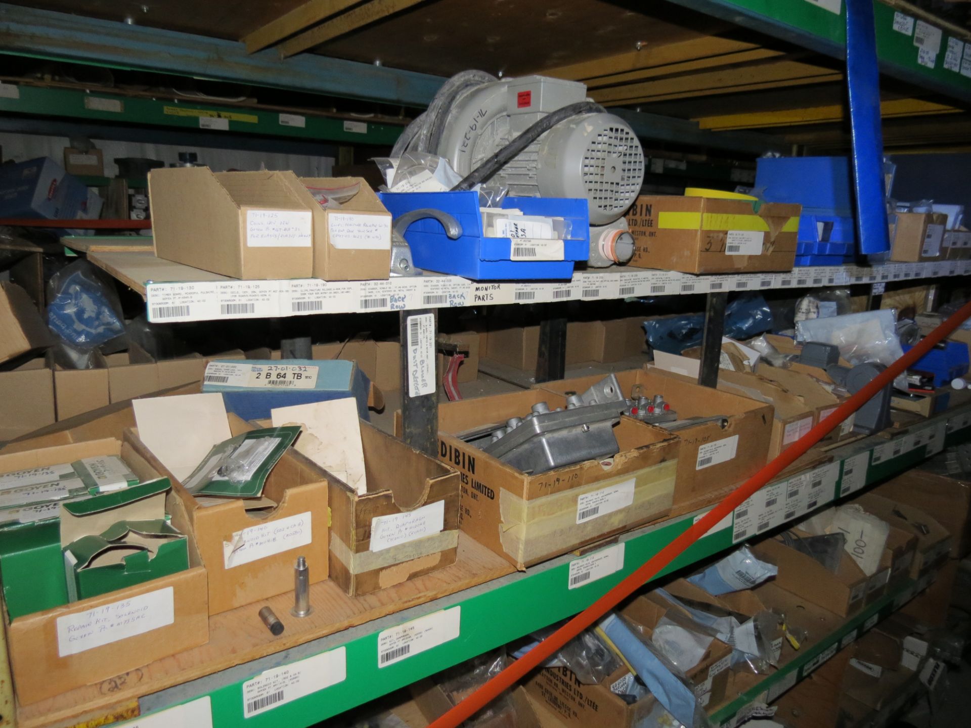 (1) Lot Spare parts on 2 sections of racking - Image 3 of 30