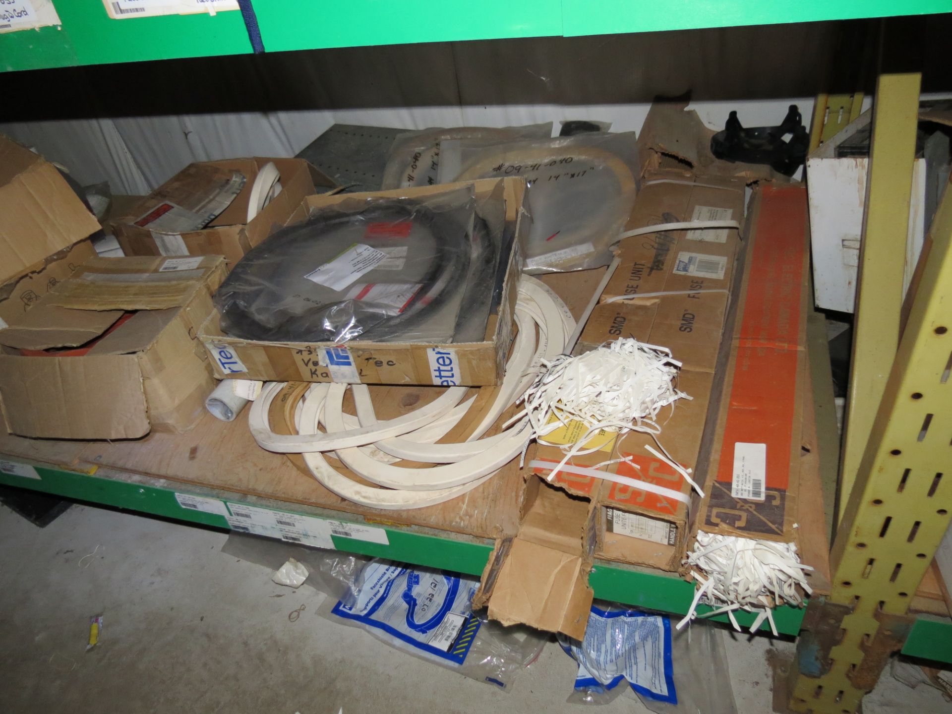 (1) Lot of machine spare parts and supplies on 3 sections of racking - Image 17 of 17