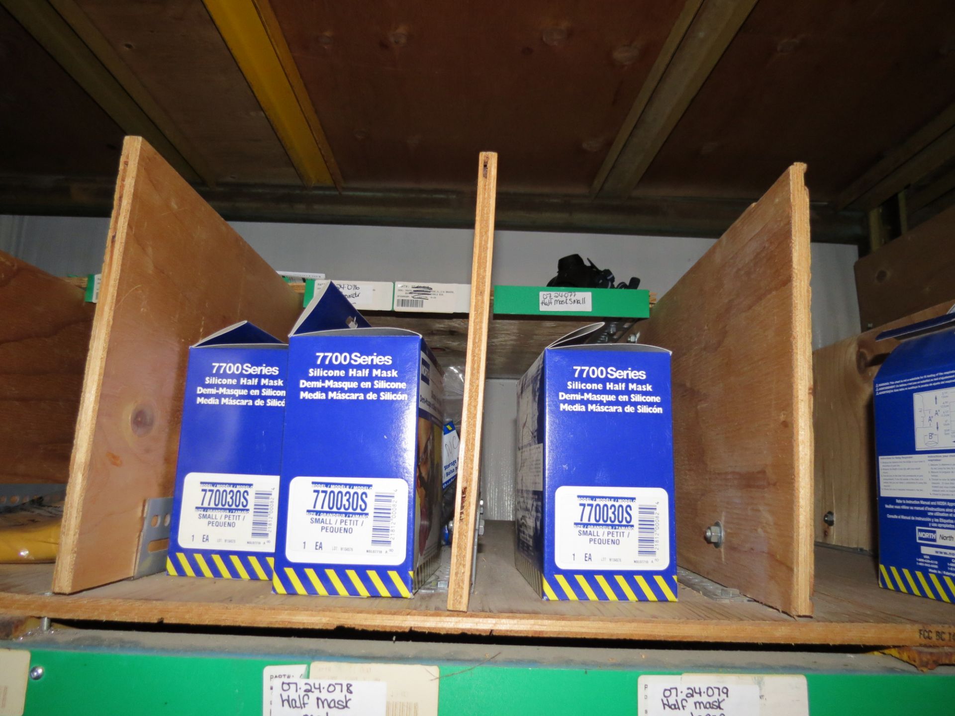 (1) Lot of machine spare parts and supplies on 3 sections of racking - Image 10 of 17