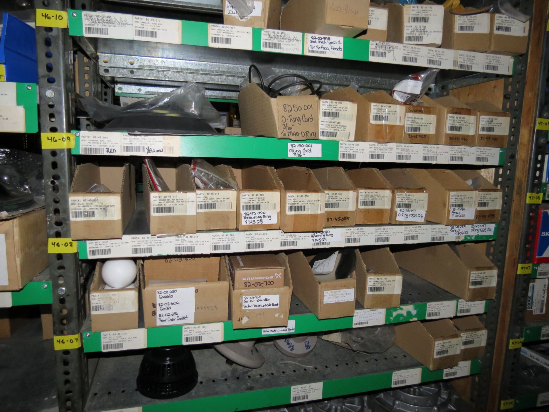 (1) Lot Machine Spare Parts on bolted shelving - Unused Bearing - Chains - electrical boxes etc.. - Image 9 of 43