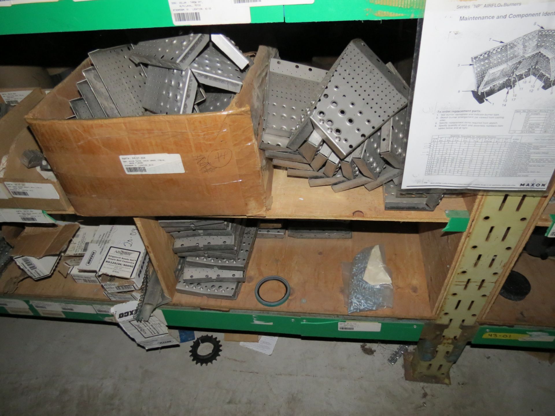 (1) Lot Spare parts on 2 sections of racking - Image 6 of 30