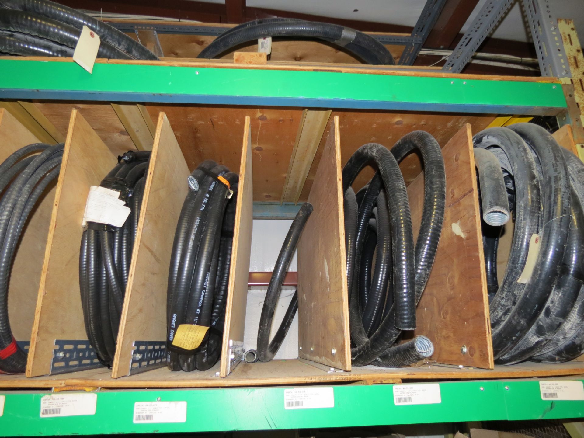 (1) Lot of machine spare parts and supplies on 3 sections of racking - Image 12 of 17