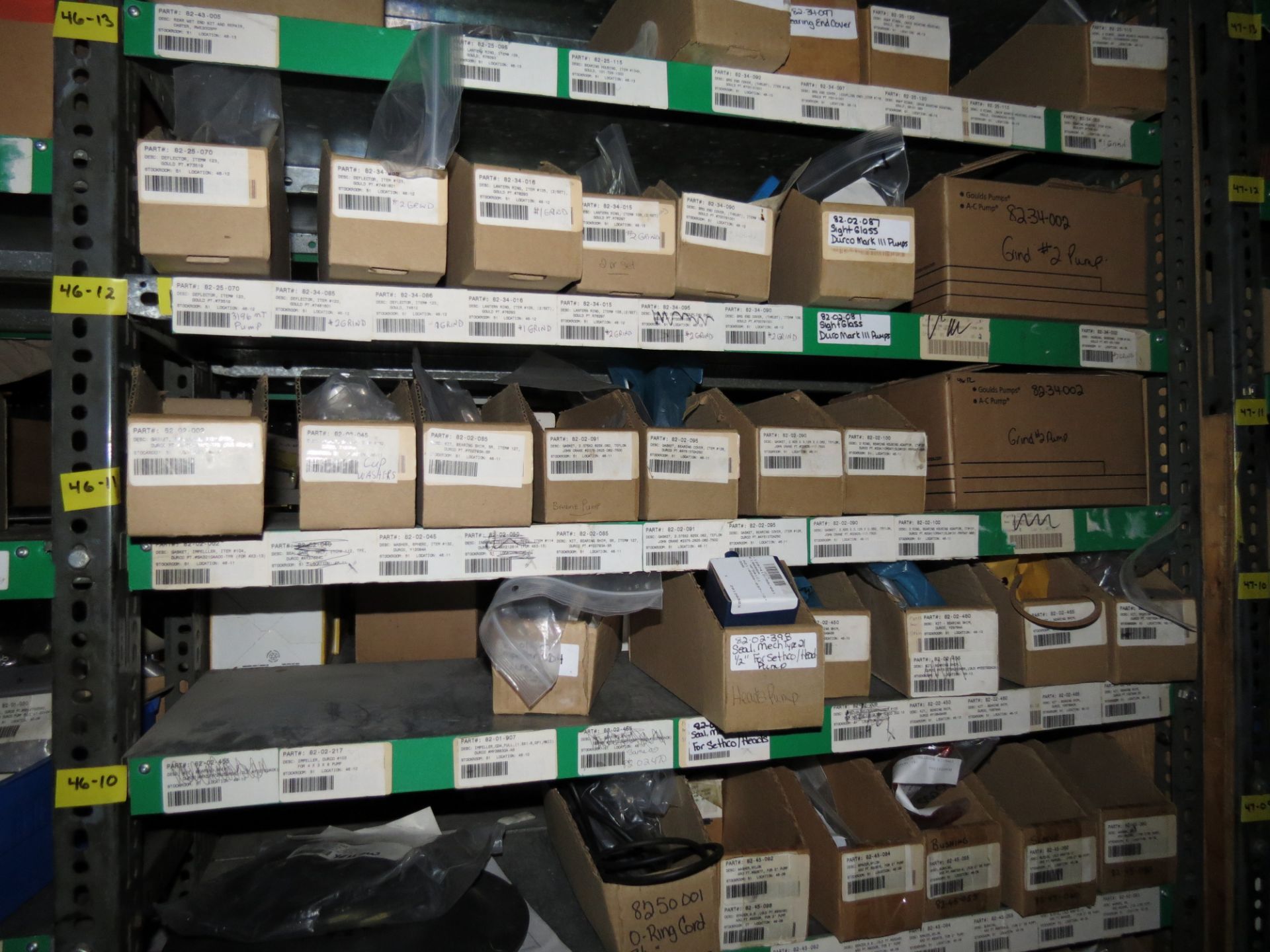 (1) Lot Machine Spare Parts on bolted shelving - Unused Bearing - Chains - electrical boxes etc.. - Image 8 of 43