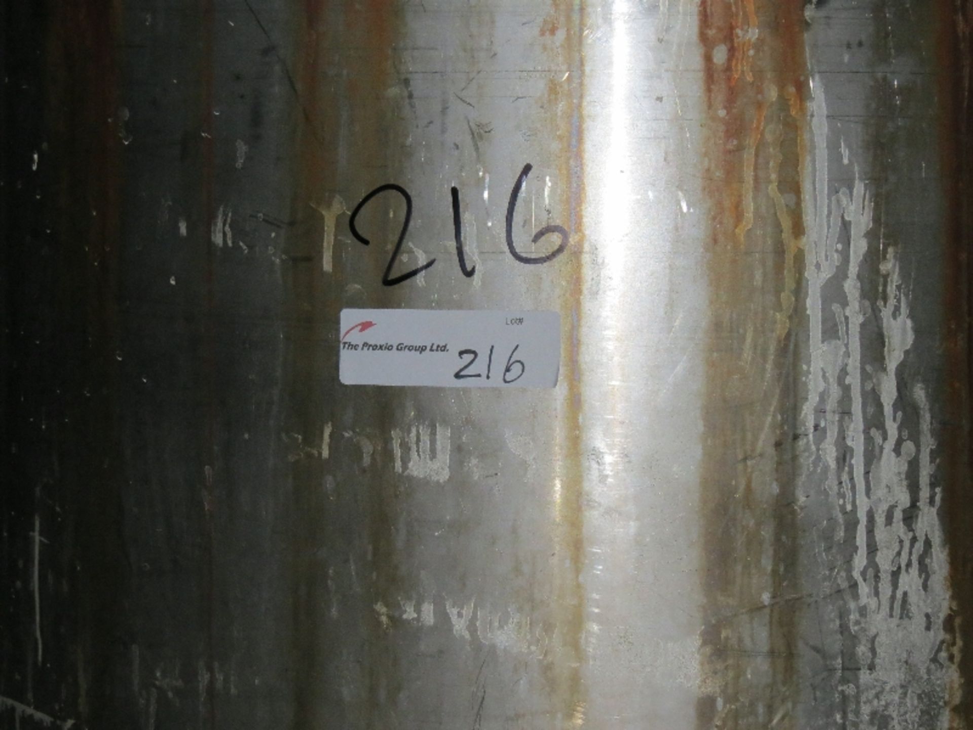 150 gal. Stainless Steel Tank 48" x 30" diameter - Image 2 of 2
