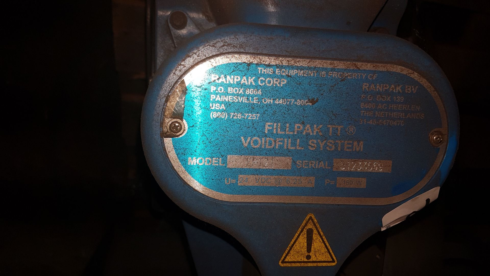 fillpak TT VoidFill System, Model FPT21, Serial number 51233569. - Image 4 of 9