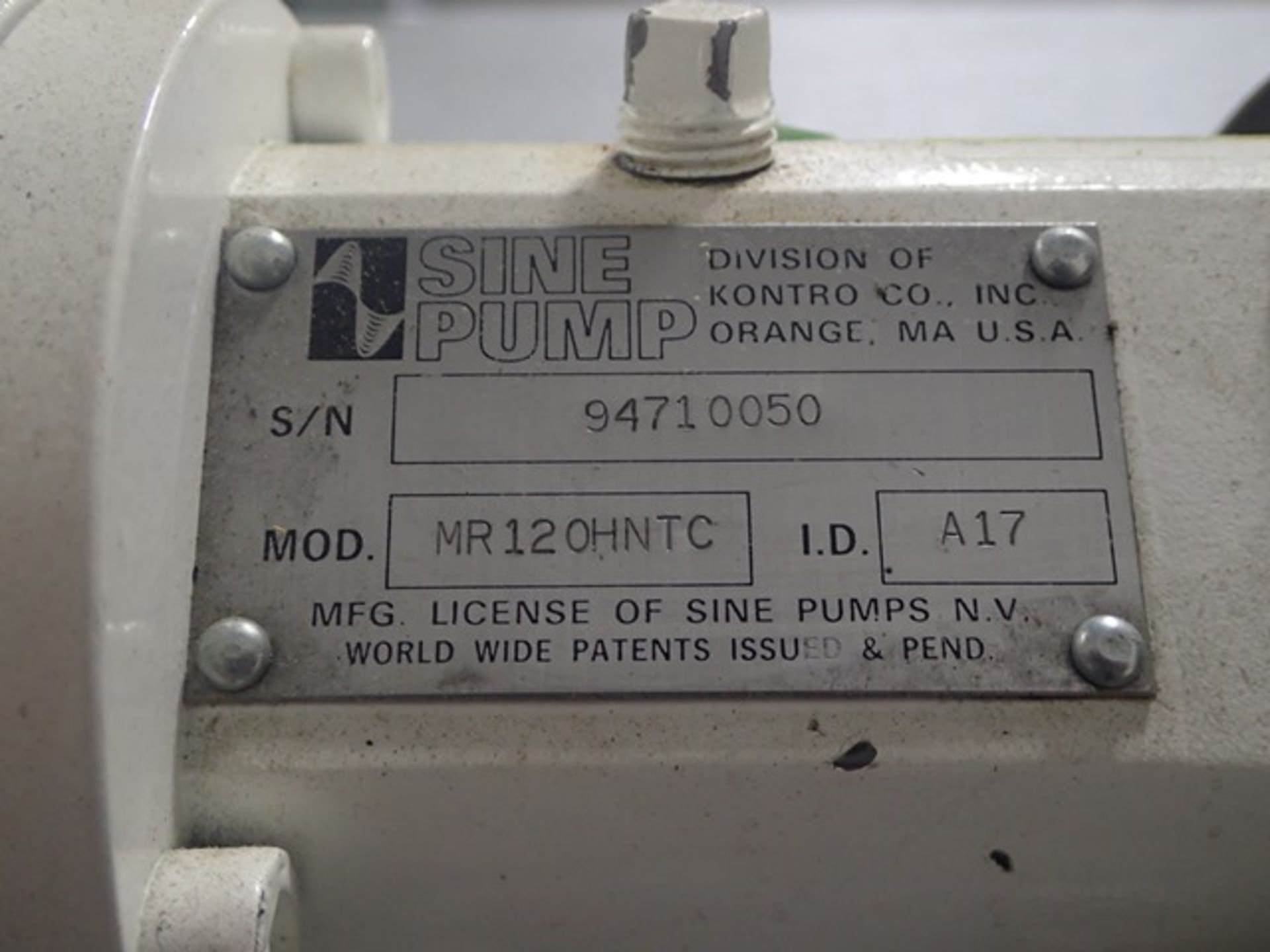 Watson-Marlow Sine pump, model MR120HNTC, stainless steel construction, 2" inlet and outlet - Image 2 of 9