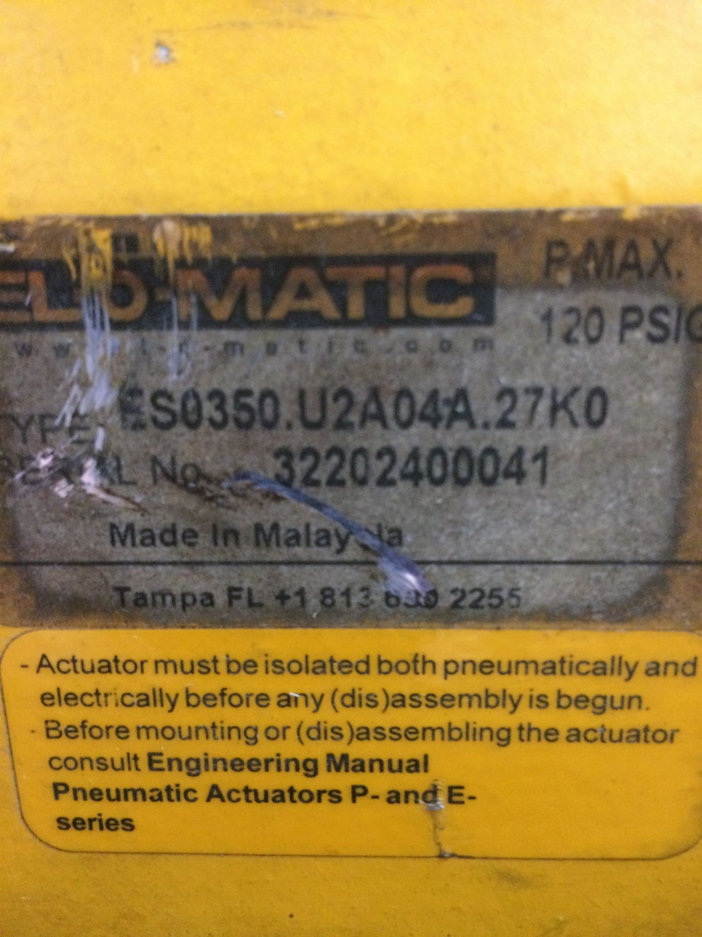 Lot of (3) Elomatic Actuators - Image 24 of 31