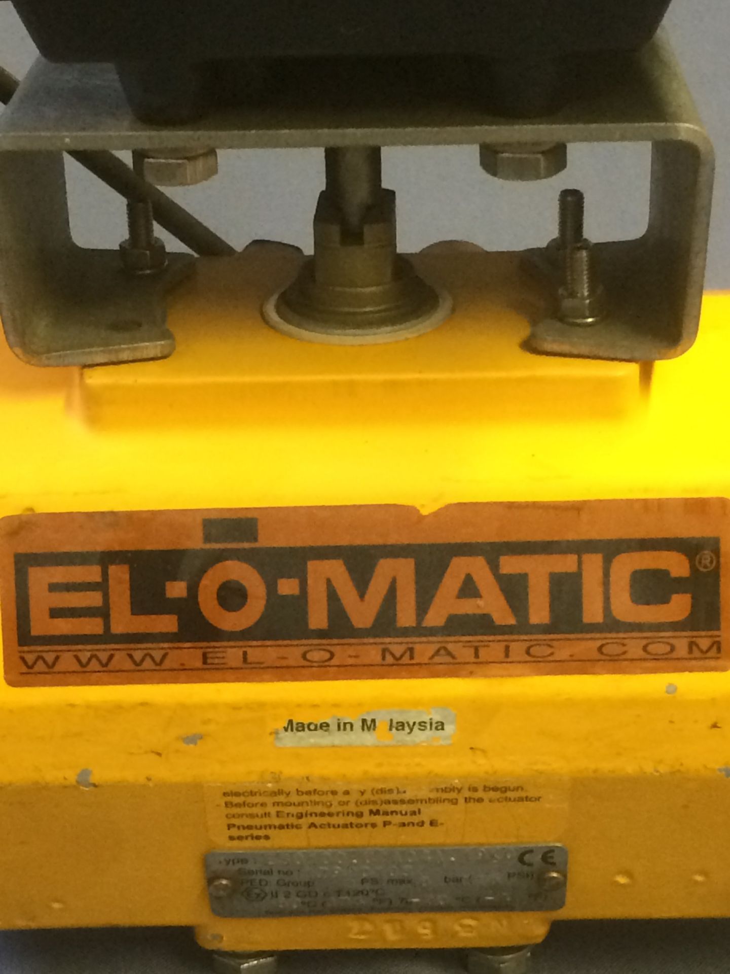 Lot of (3) Elomatic Actuators - Image 10 of 31