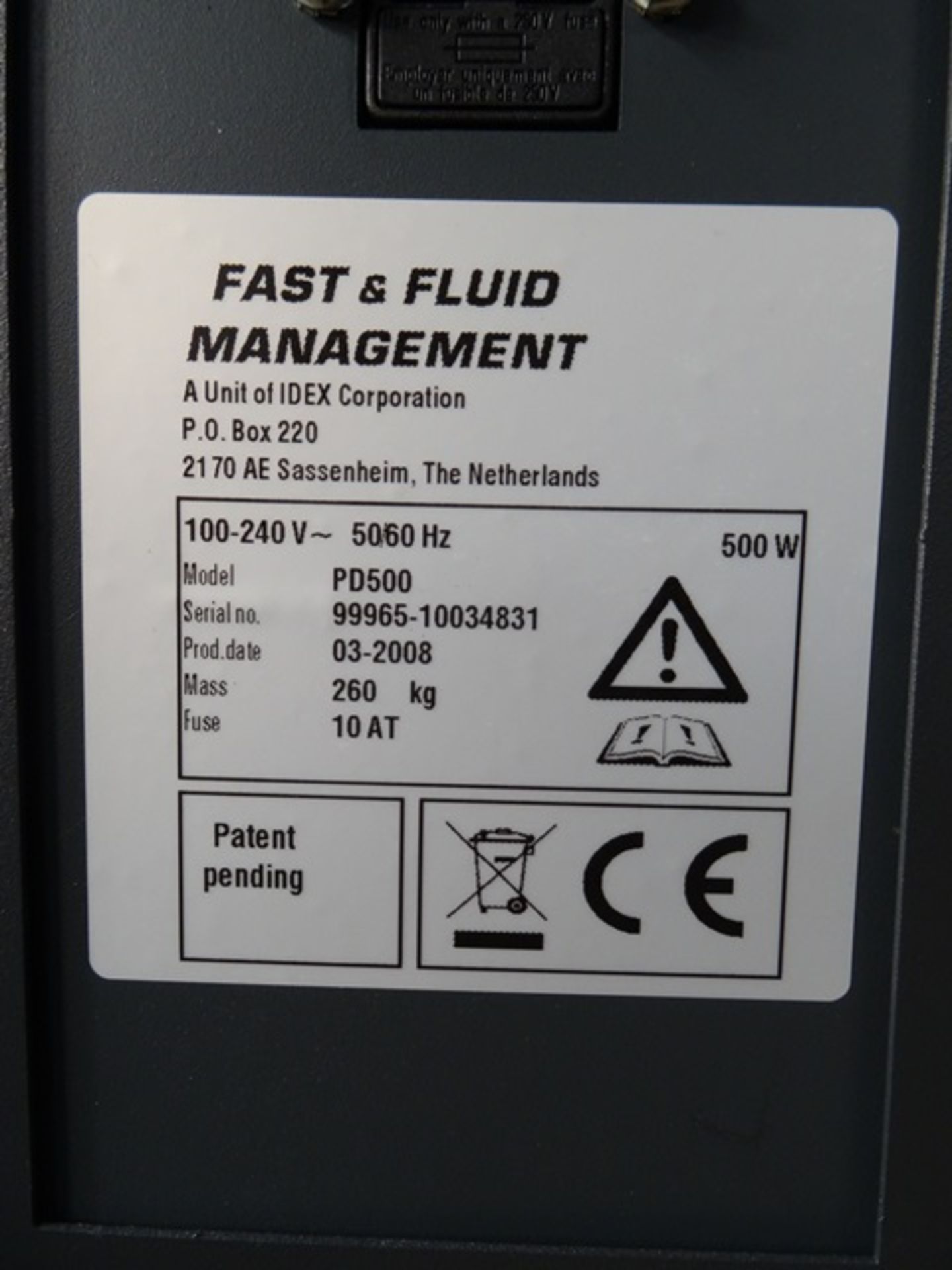 FAST AND FLUID MANAGEMENT COLOR COATING DISPENSER Mdl. PD500 - Image 11 of 13