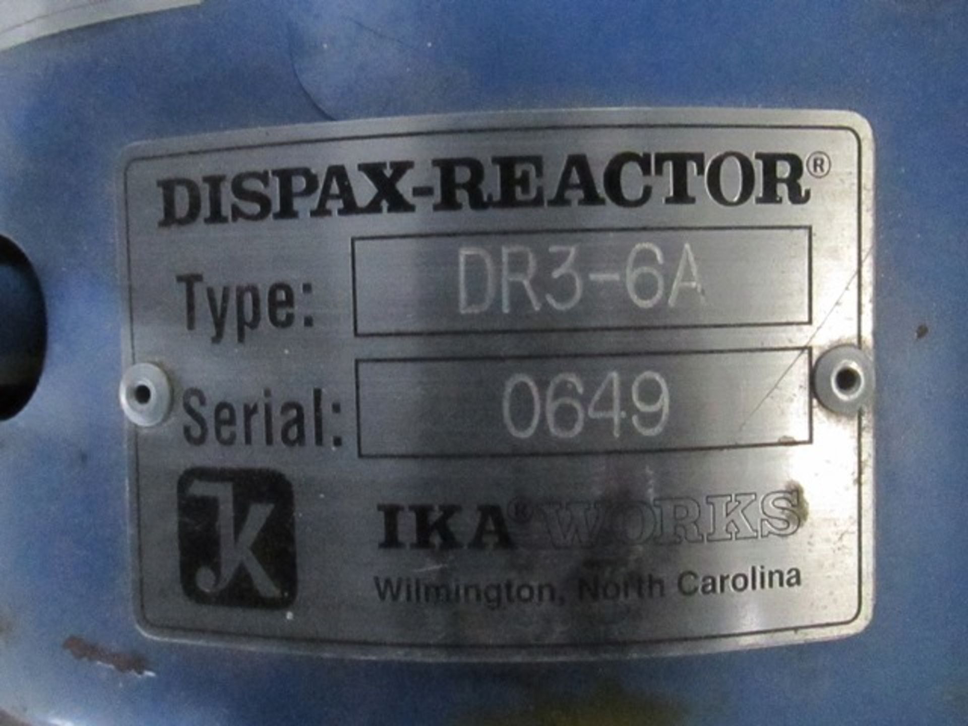 DR3 IKA DISPAX REACTOR, S/S, 7.5 HP - Image 7 of 7