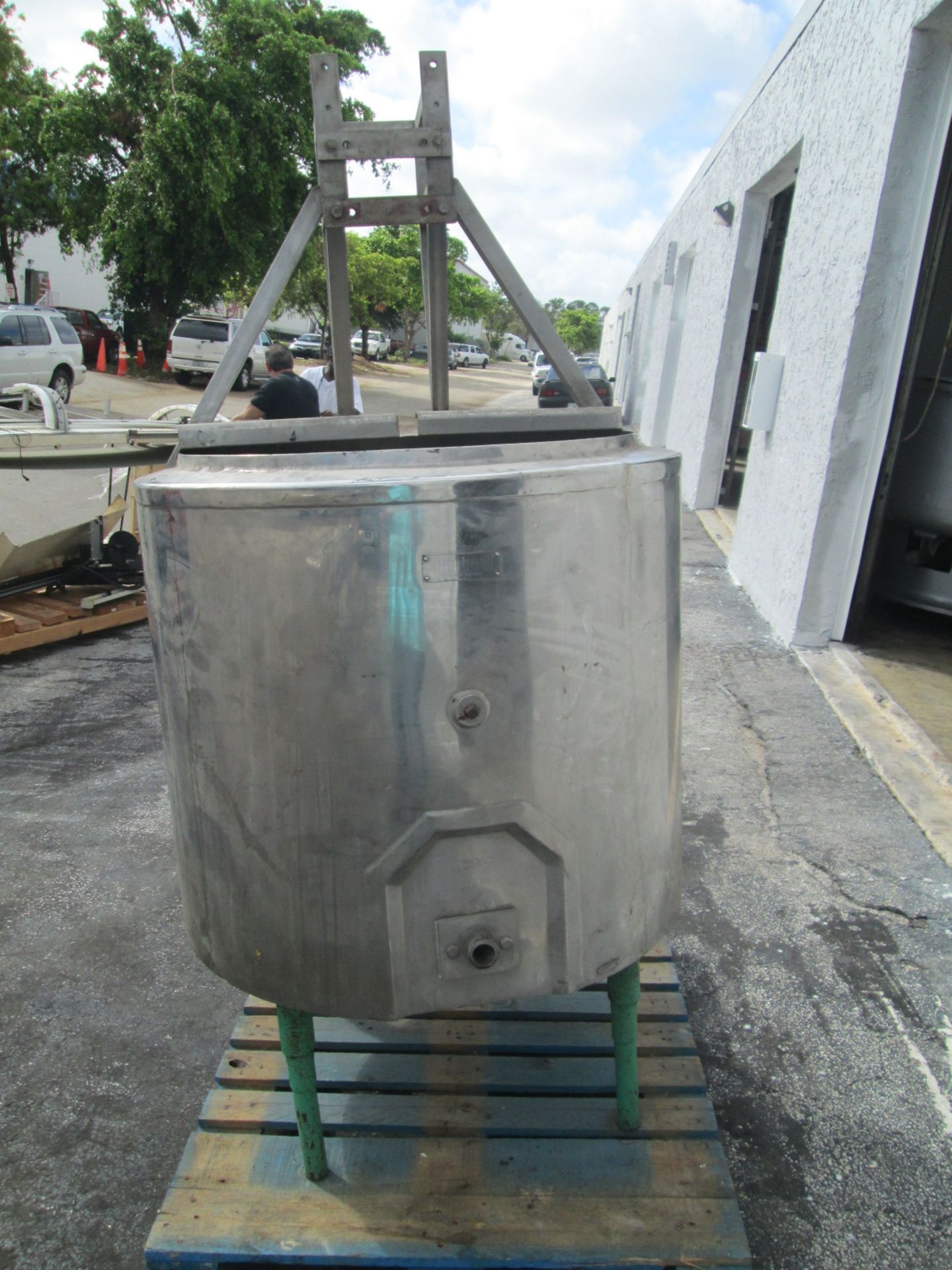 100 Gallon Damrow Bros Dairy Industries Stainless Steel Jacketed Tank, Model 100-GA, Serial Number - Image 2 of 10