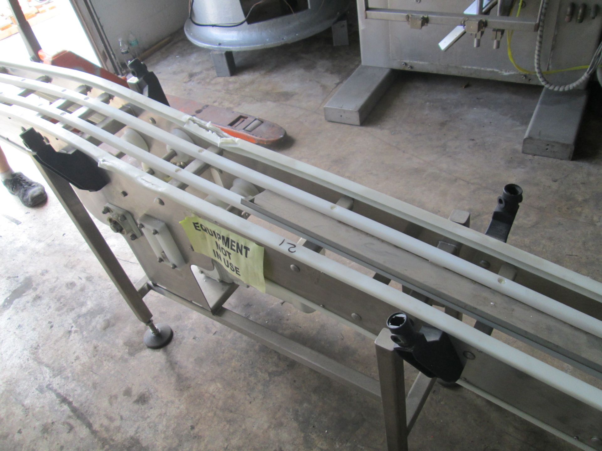 Motorized Stainless Steel Conveyor Section, (less belt) 1/2HP Gear Reduced Drive, on 110v, 9" wide x - Image 7 of 12