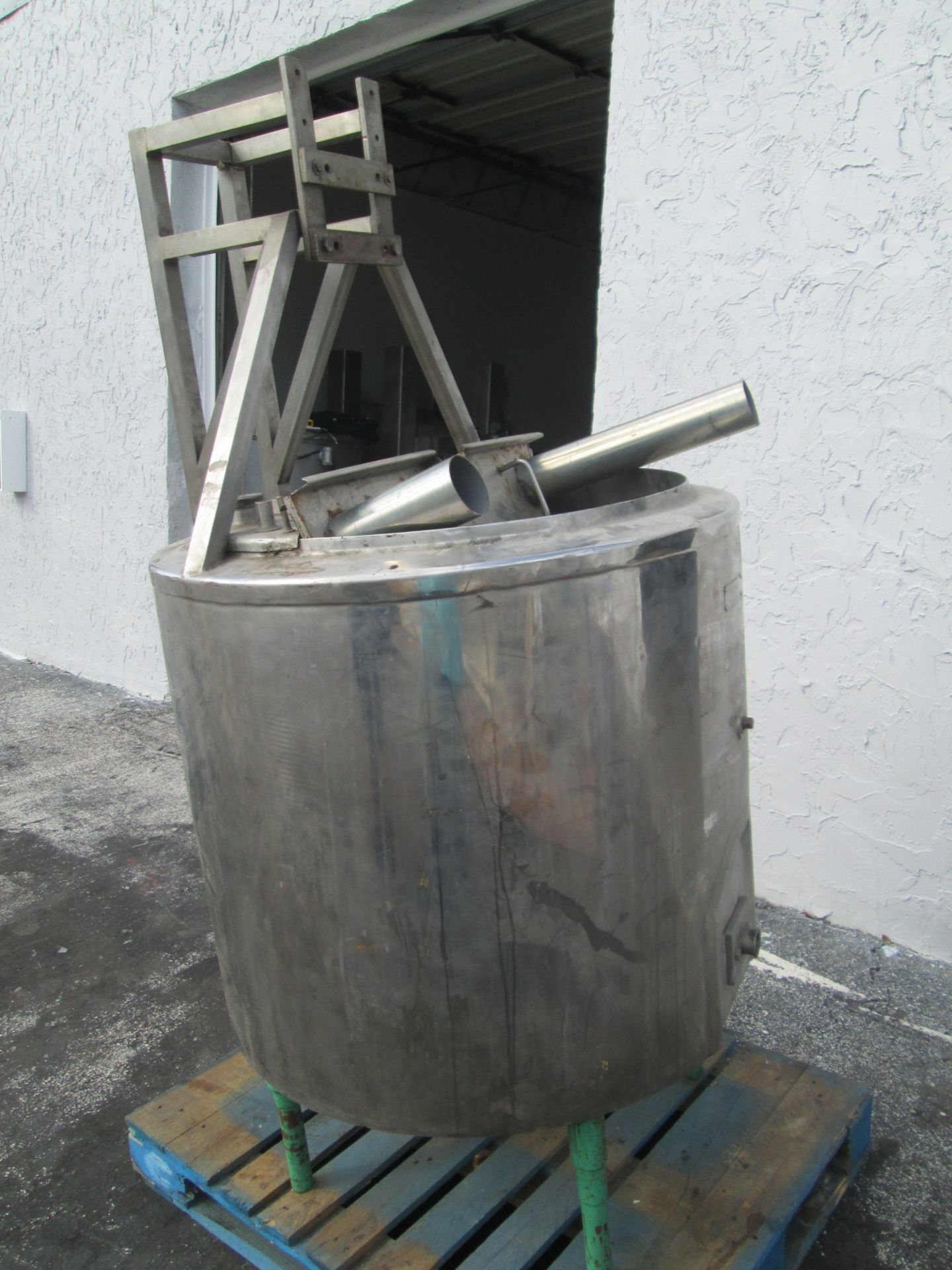 100 Gallon Damrow Bros Dairy Industries Stainless Steel Jacketed Tank, Model 100-GA, Serial Number - Image 5 of 10