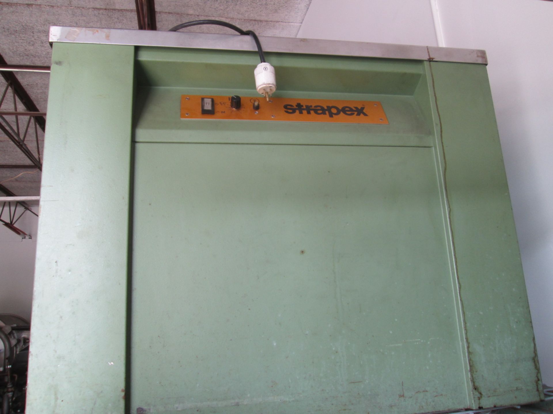 Strapex Strapping Machine, Model 351 200 004, serial number 1127, runs on 110v. For plastic - Image 4 of 14