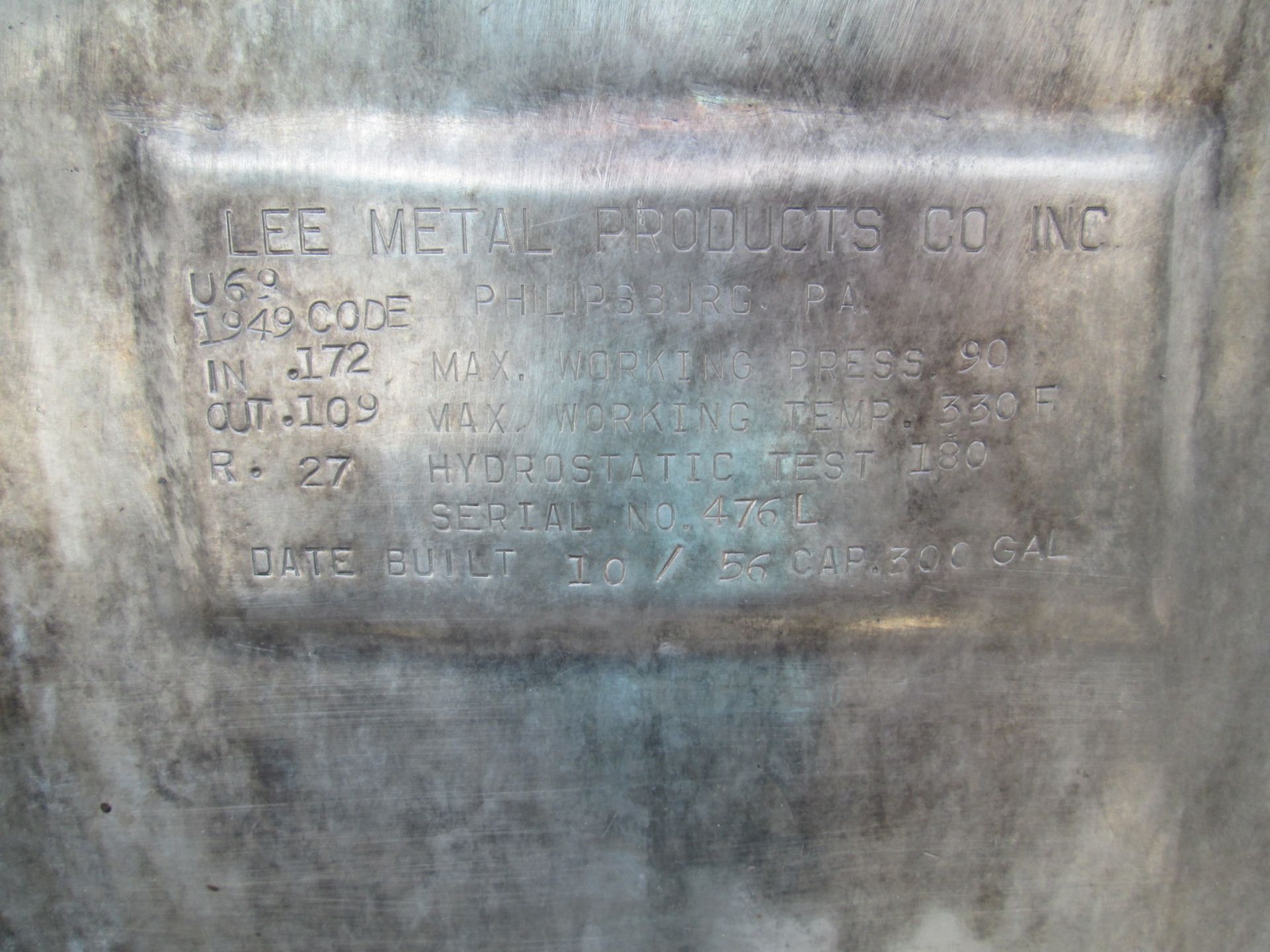 300 Gallon Lee Industries Stainless Steel Hemispherical Kettle, Jacketed on Bottom half with 2-1/ - Image 24 of 29
