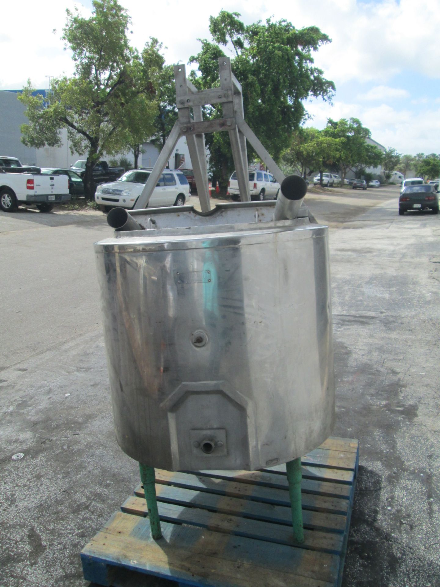 100 Gallon Damrow Bros Dairy Industries Stainless Steel Jacketed Tank, Model 100-GA, Serial Number - Image 3 of 10