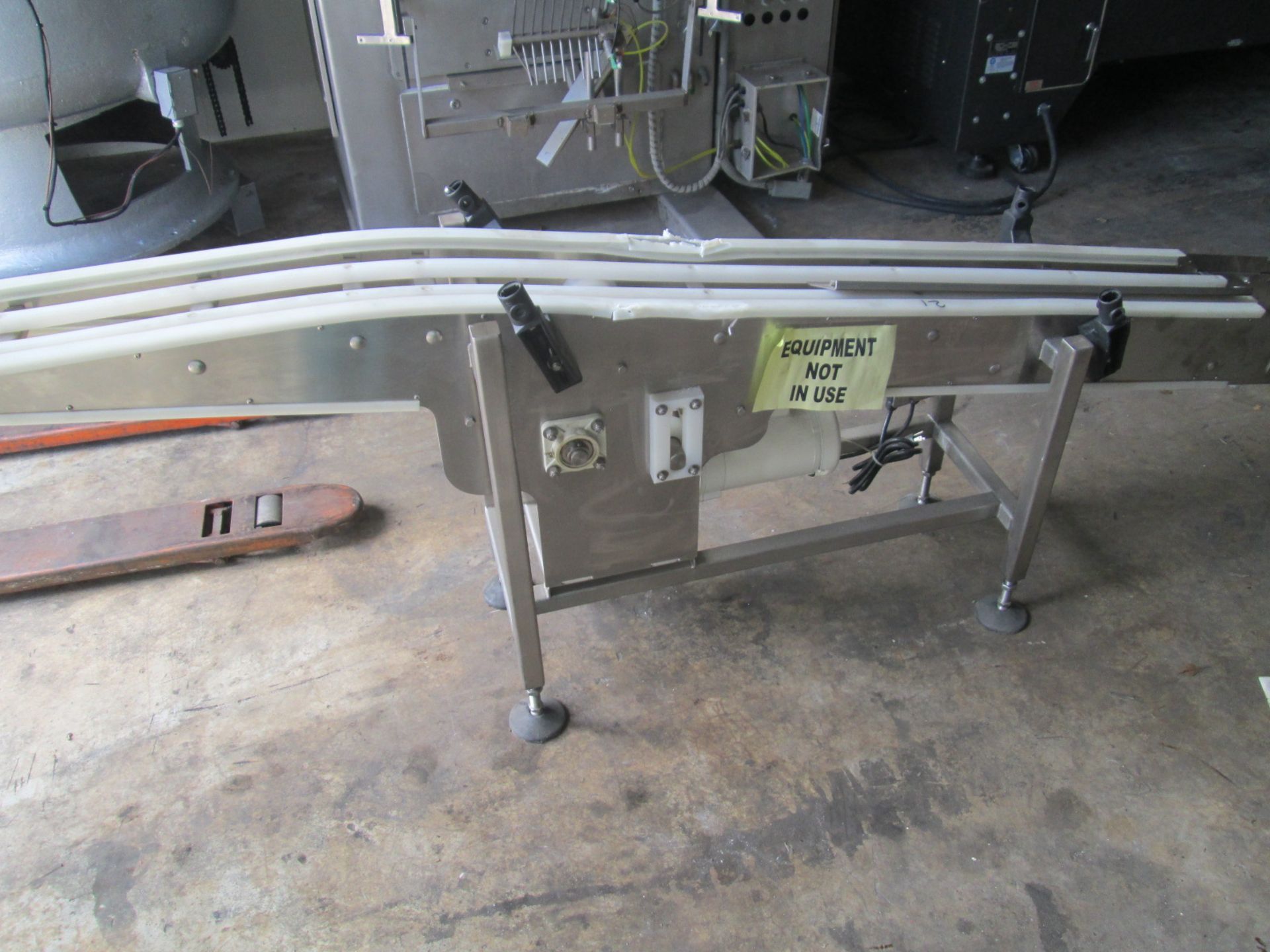 Motorized Stainless Steel Conveyor Section, (less belt) 1/2HP Gear Reduced Drive, on 110v, 9" wide x - Image 6 of 12