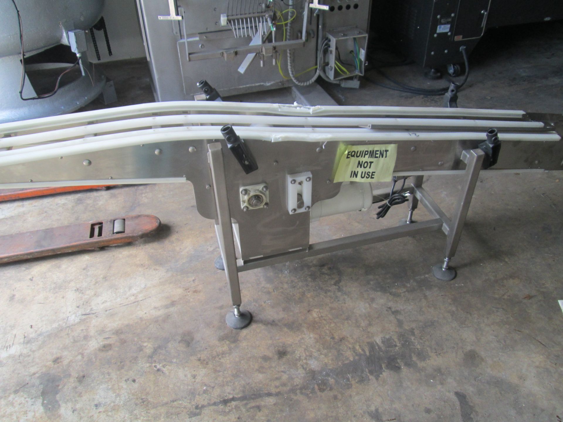 Motorized Stainless Steel Conveyor Section, (less belt) 1/2HP Gear Reduced Drive, on 110v, 9" wide x - Image 5 of 12