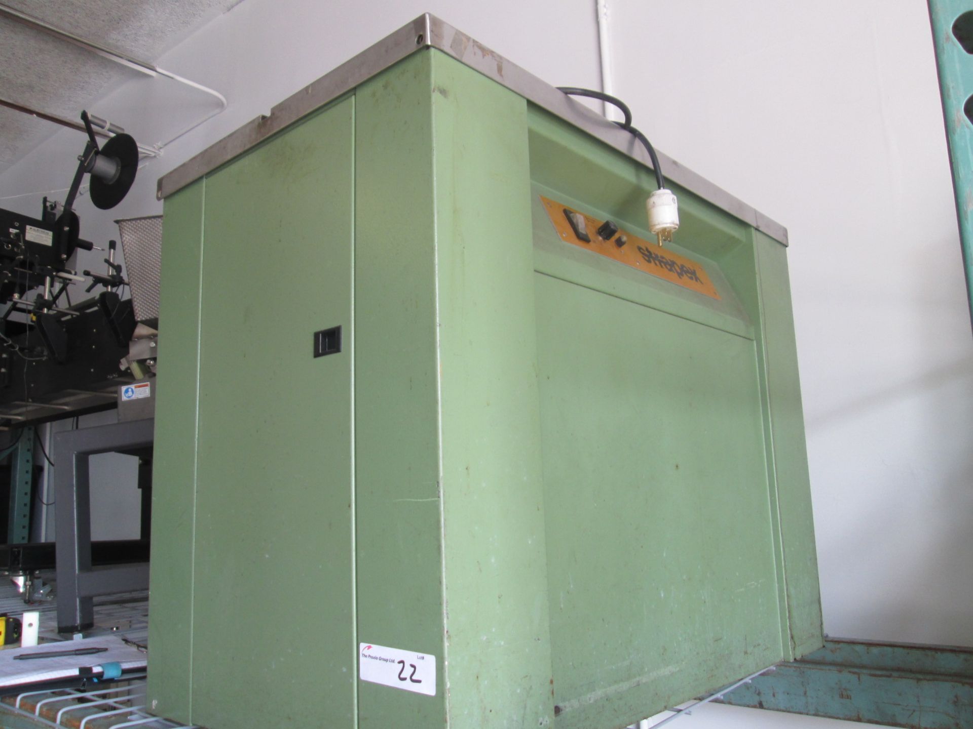 Strapex Strapping Machine, Model 351 200 004, serial number 1127, runs on 110v. For plastic - Image 2 of 14