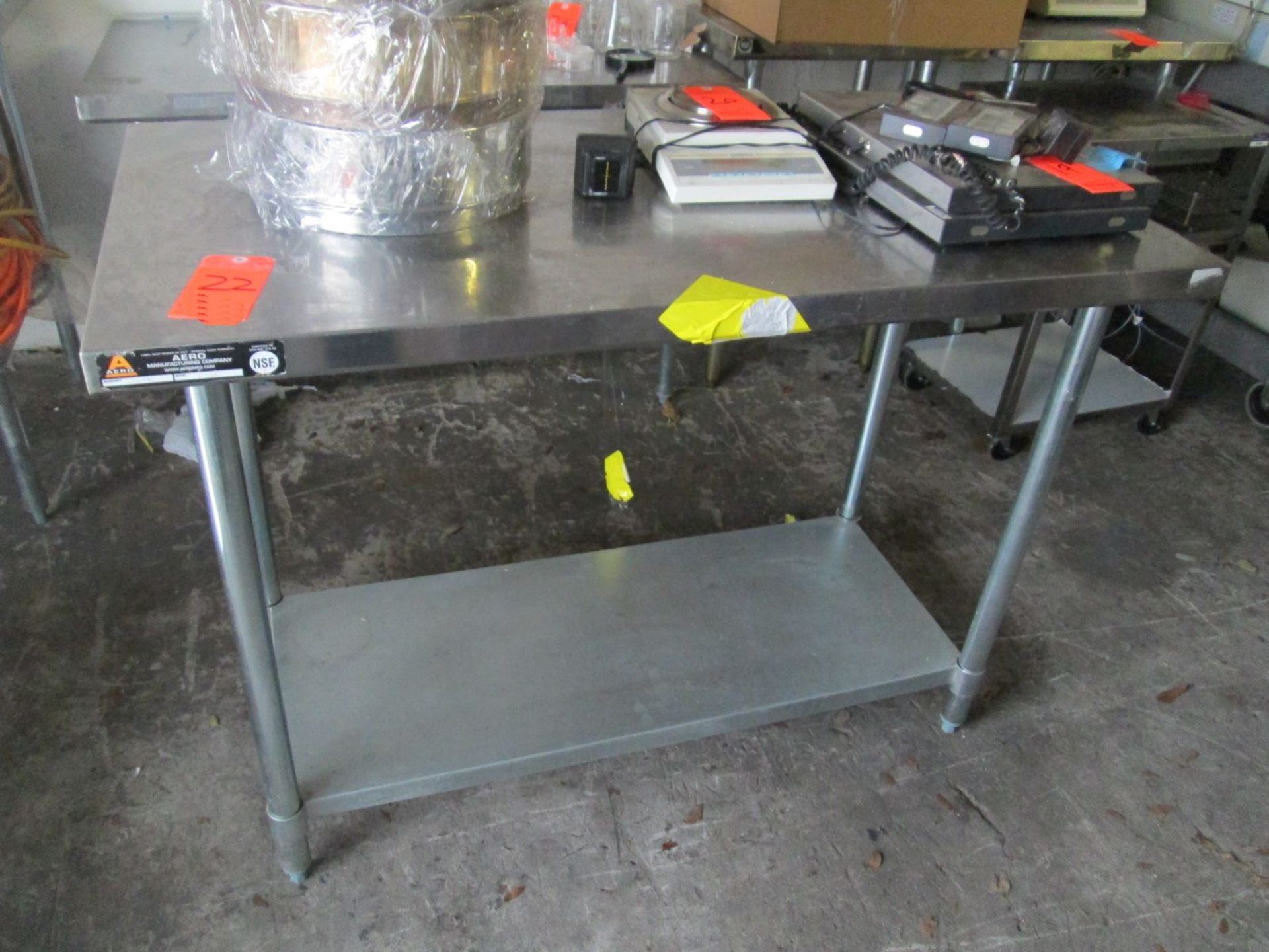 Stainless Steel Table 48" x 24" x 34" high Aero Manufacturing