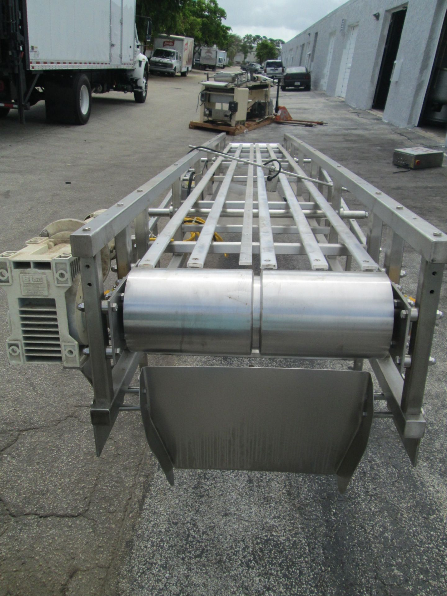 Weightpack Stainless Steel Rollwaway Conveyor Section, 14' long x 19" wide. - Bild 10 aus 11