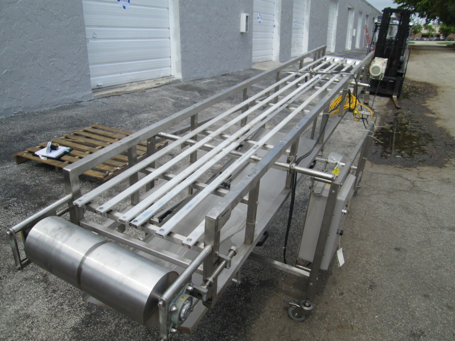 Weightpack Stainless Steel Rollwaway Conveyor Section, 14' long x 19" wide. - Bild 3 aus 11