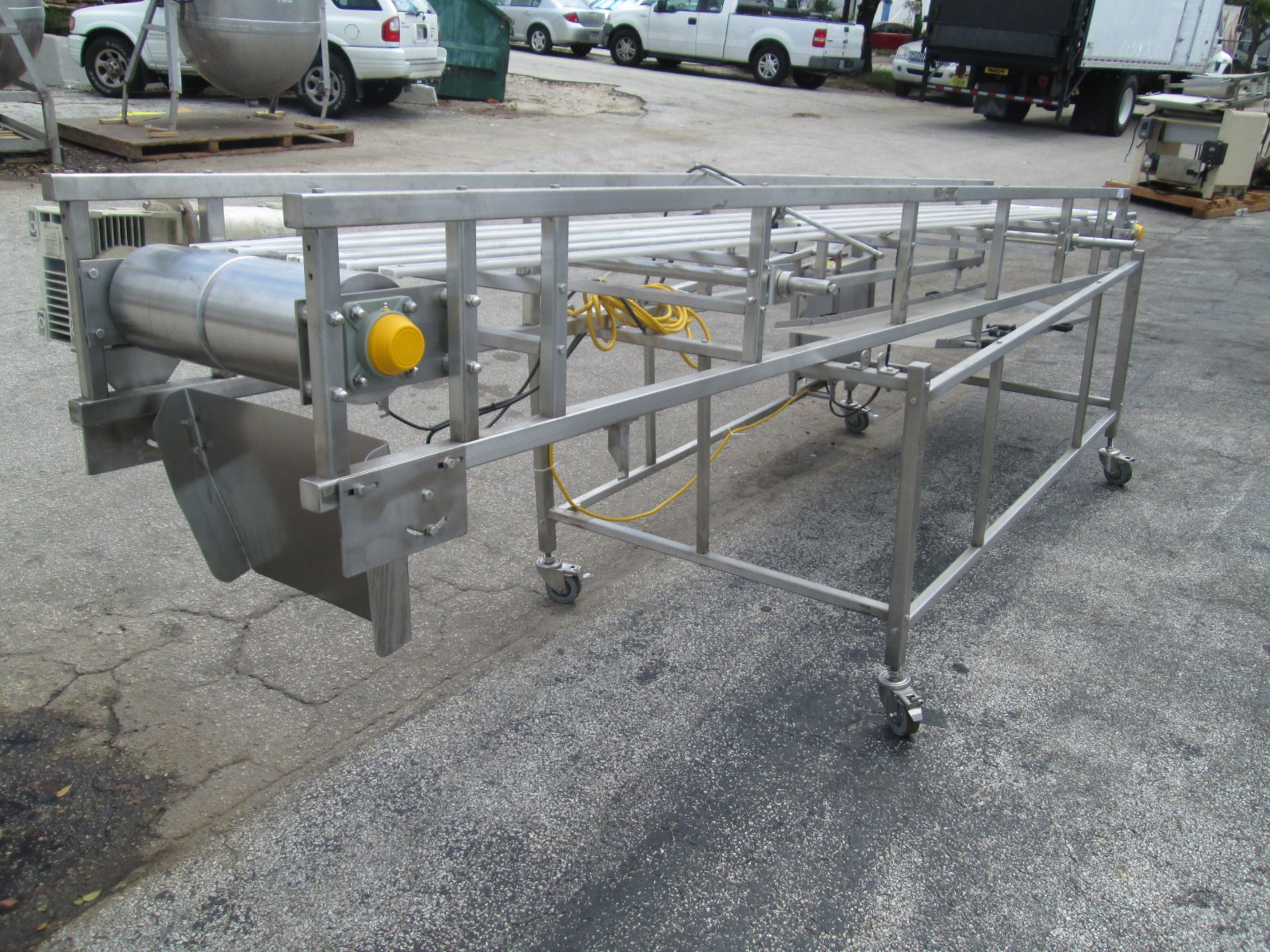 Weightpack Stainless Steel Rollwaway Conveyor Section, 14' long x 19" wide. - Bild 11 aus 11