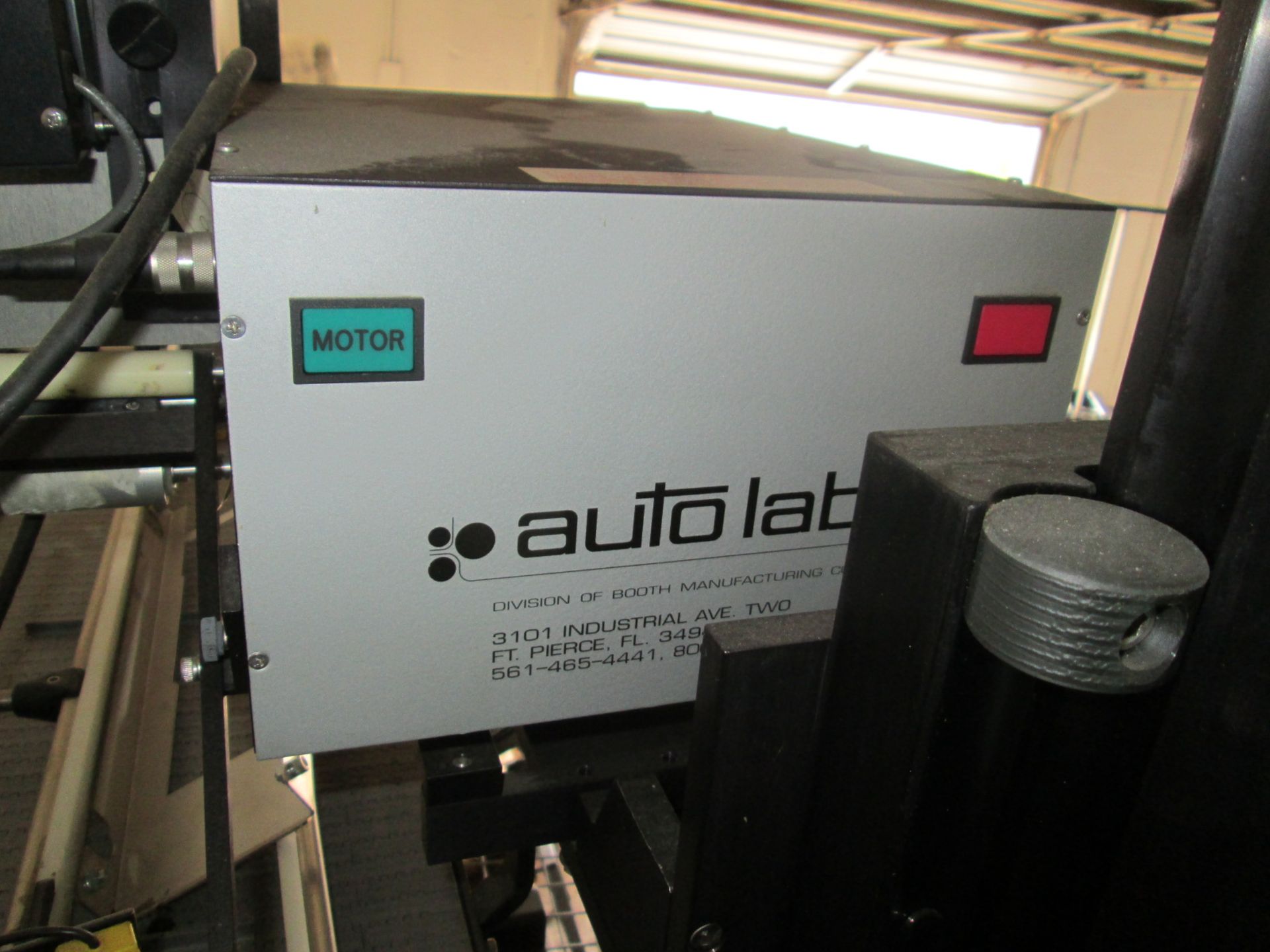 Auto-Labe Model Top Labeler, Model 110LH, Serial number 001167 with conveyor - Bild 8 aus 10