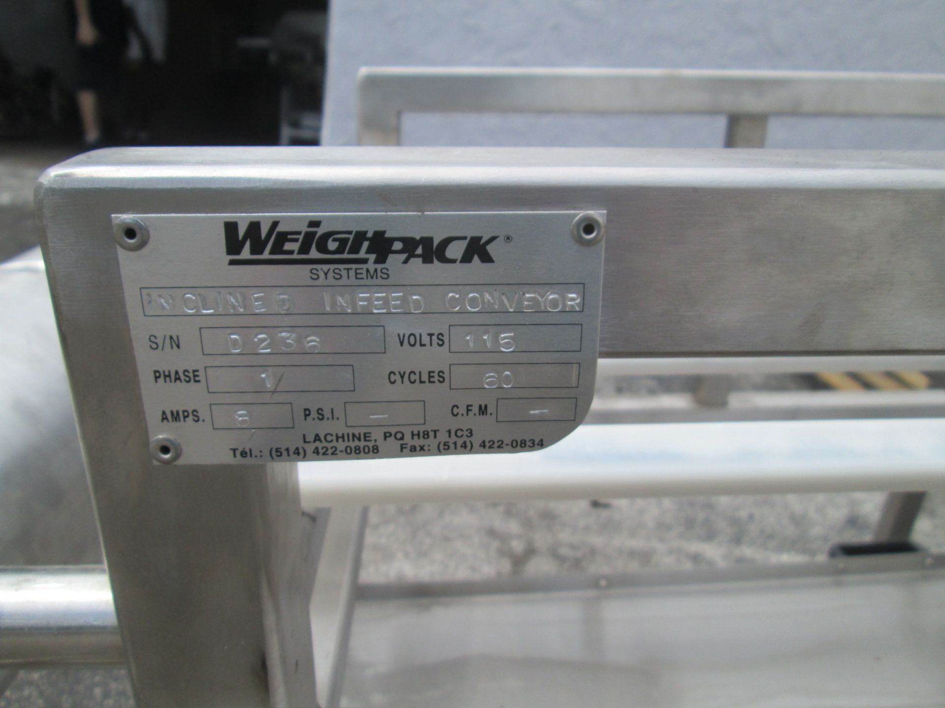 Weightpack Stainless Steel Rollwaway Conveyor Section, 14' long x 19" wide. - Image 2 of 11