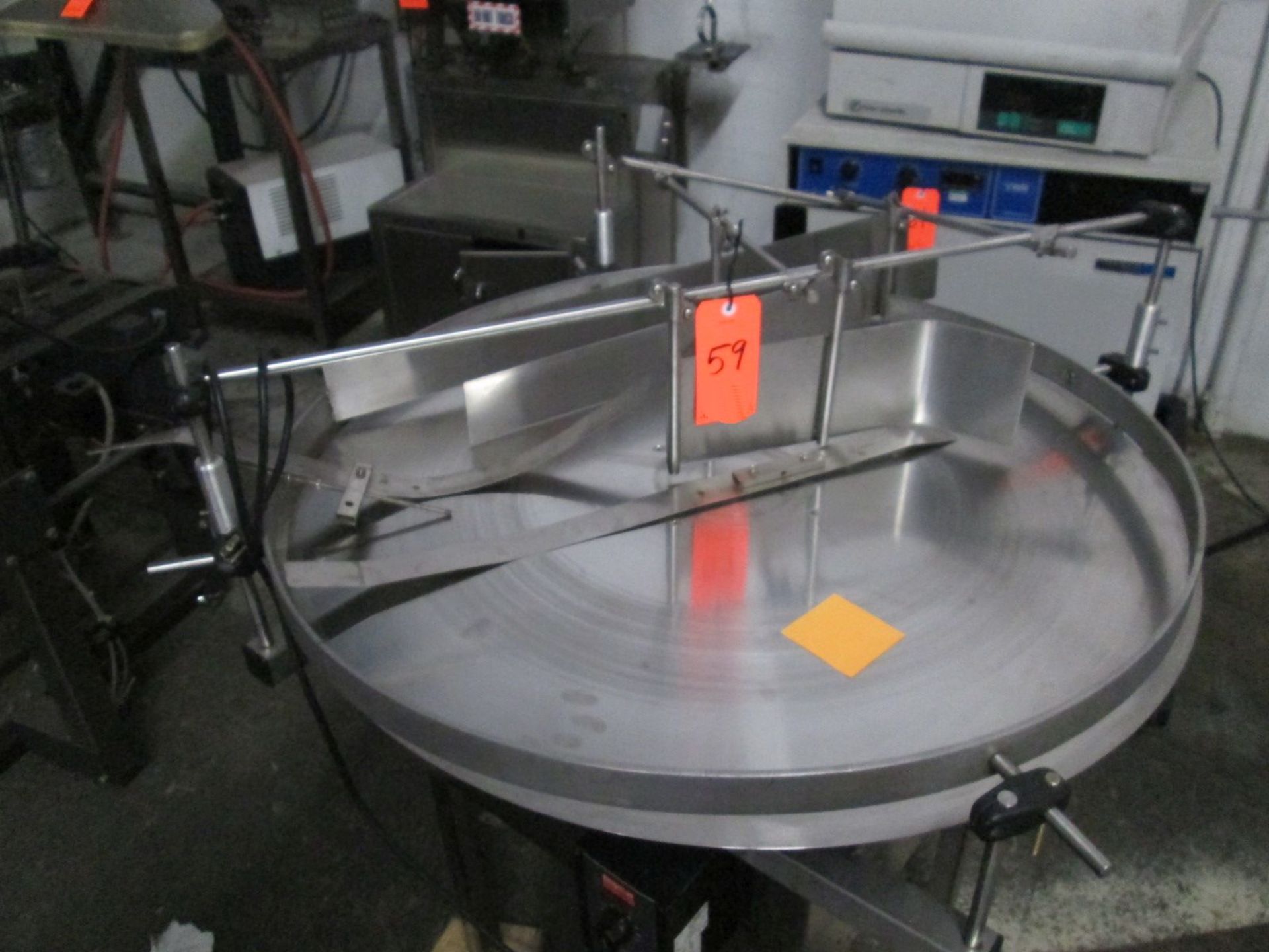 Stainless Steel Turntable 36" Equipped with Dayton Variabl Speed Control. - Image 2 of 4