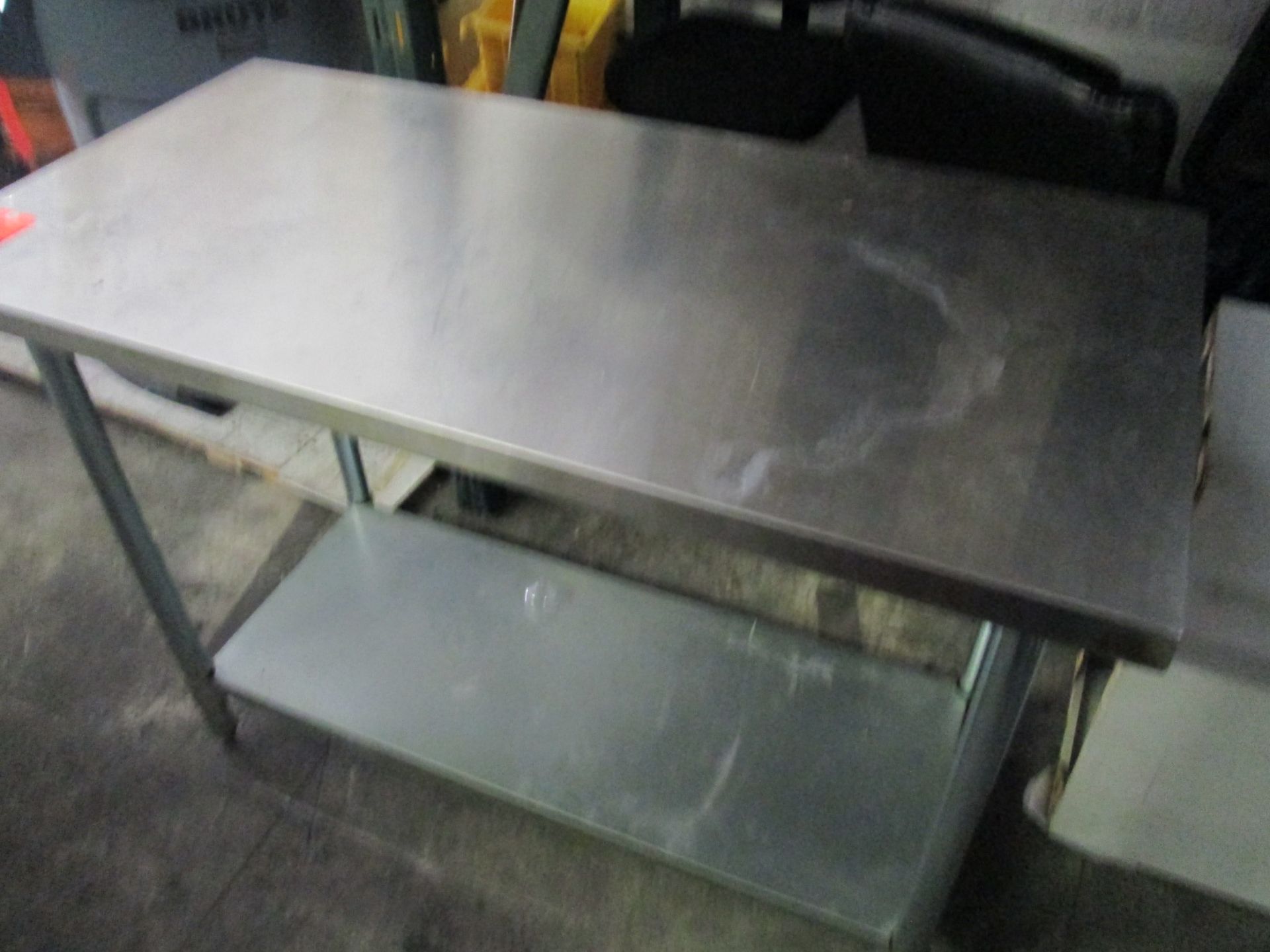 Stainless Steel Table, 24" x 48" x 34" high, 2 Tiers, Mfg by Aero Mfg Model AI-2448 - Image 2 of 3