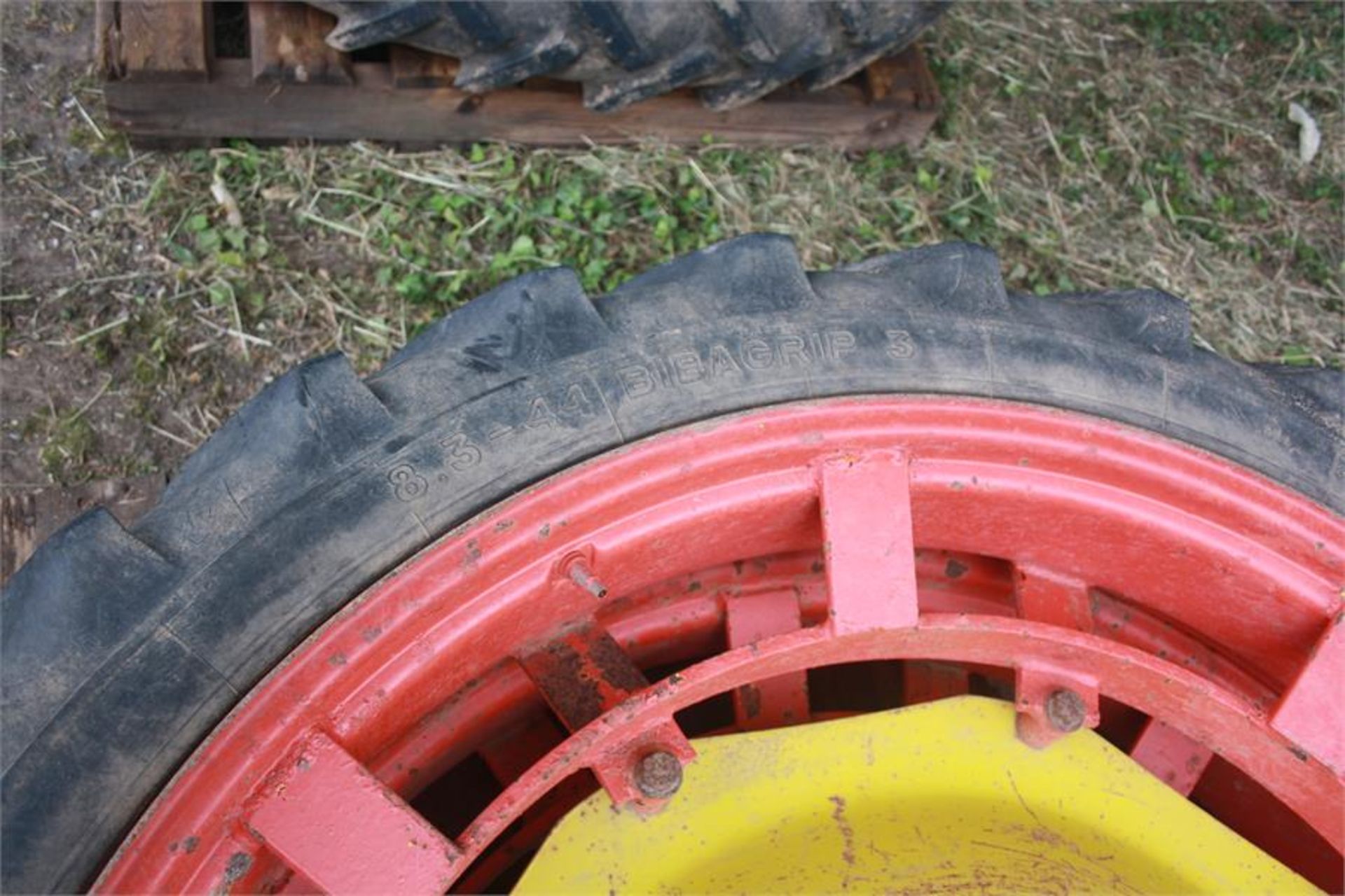 Pair of 8.3 R 44 row crop wheels - Image 2 of 2