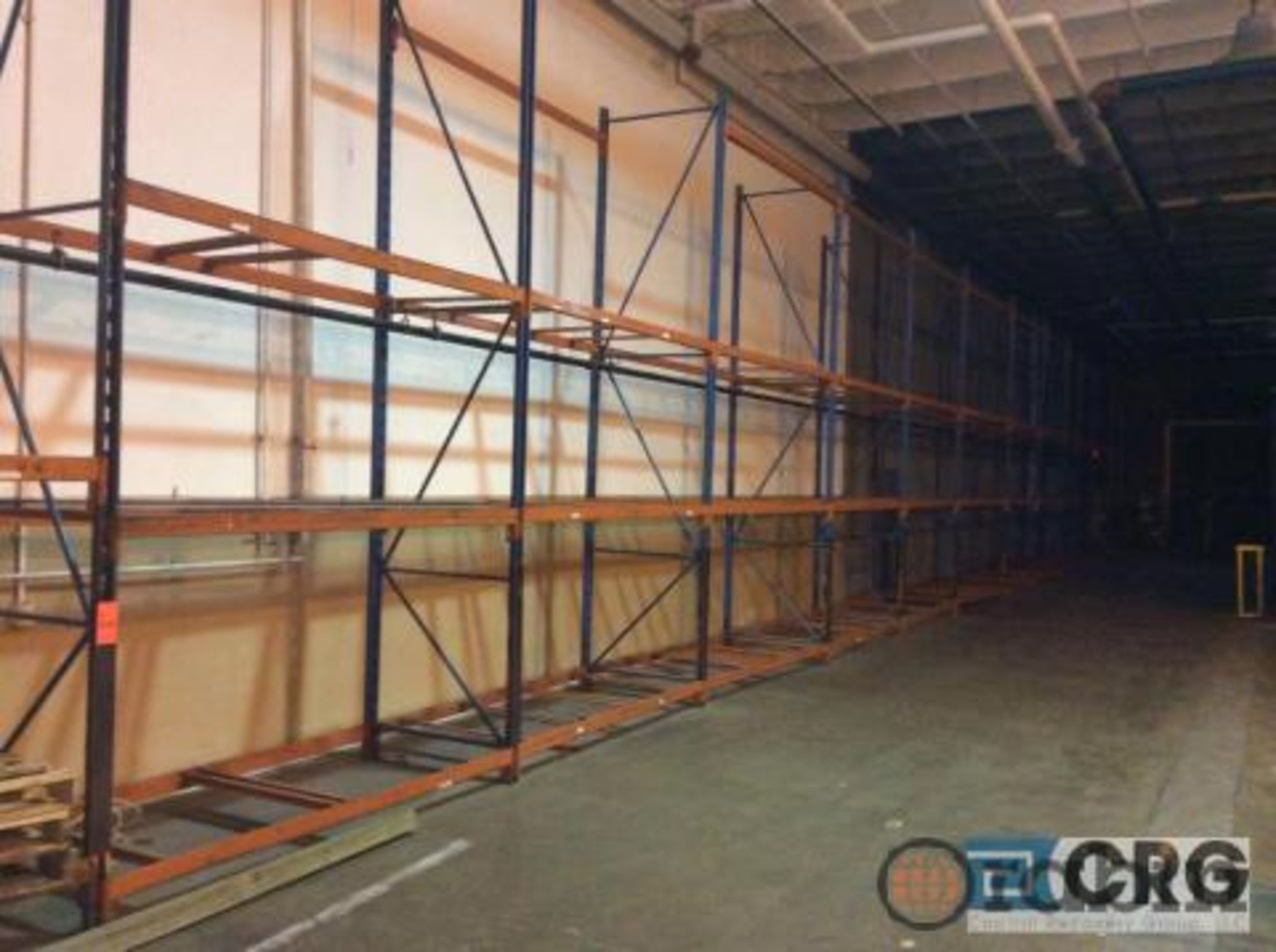 Lot of (13) sections pallet racking consisting of (14) 14' uprights, 42" deep, 1 7/8" x 3"; (84) 96" - Image 2 of 2