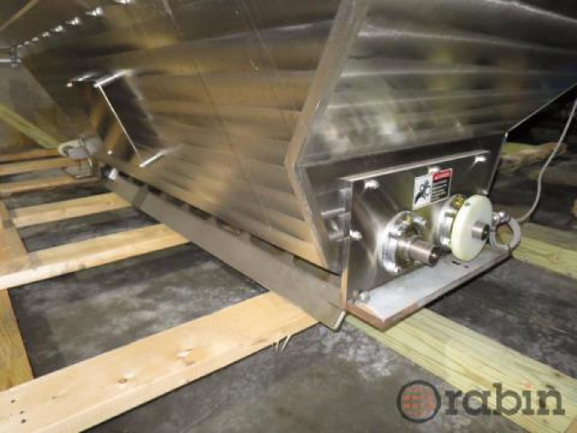 Dough chunker, all stainless steel, overall dimensions: 16' long, 60" wide at top of hopper, 40" - Image 2 of 3