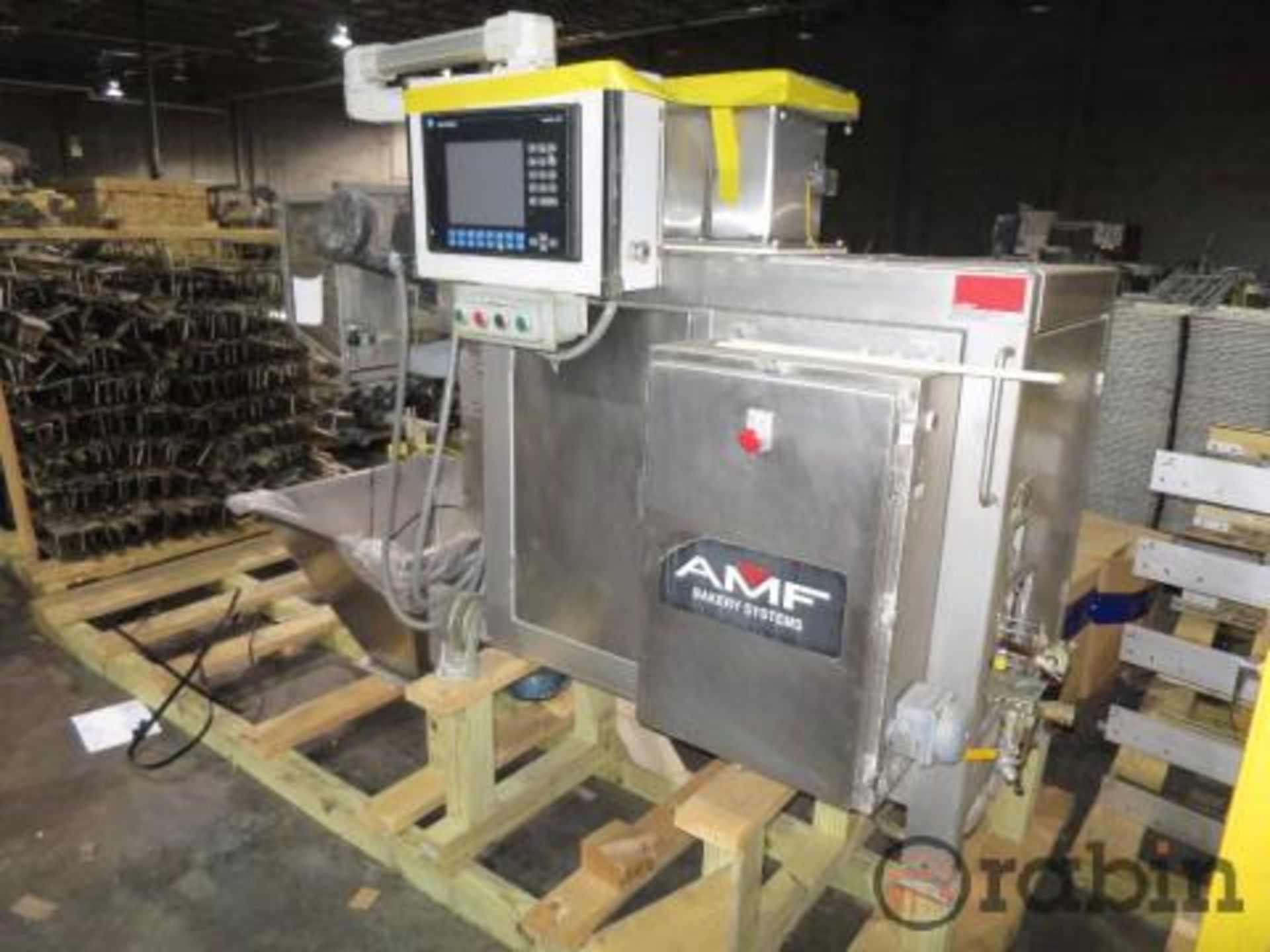 AMF model ADD bread divider, s/n 99183, roller frame, AB PanelView controller, with model DL-CH 4 - Image 2 of 7