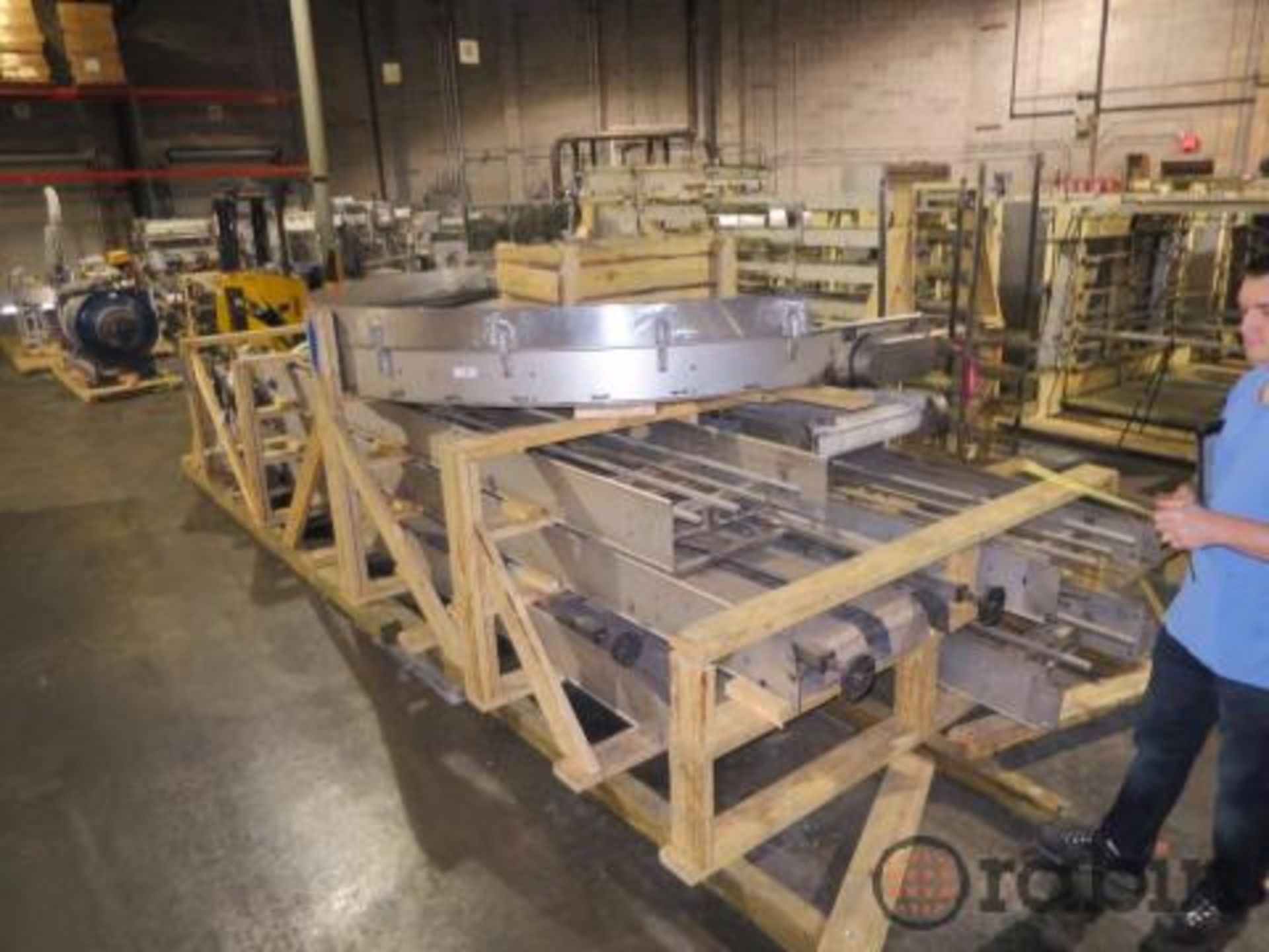 Lot of (7) pan conveyors, approx combined length of 116' [Atlanta] - Image 2 of 4