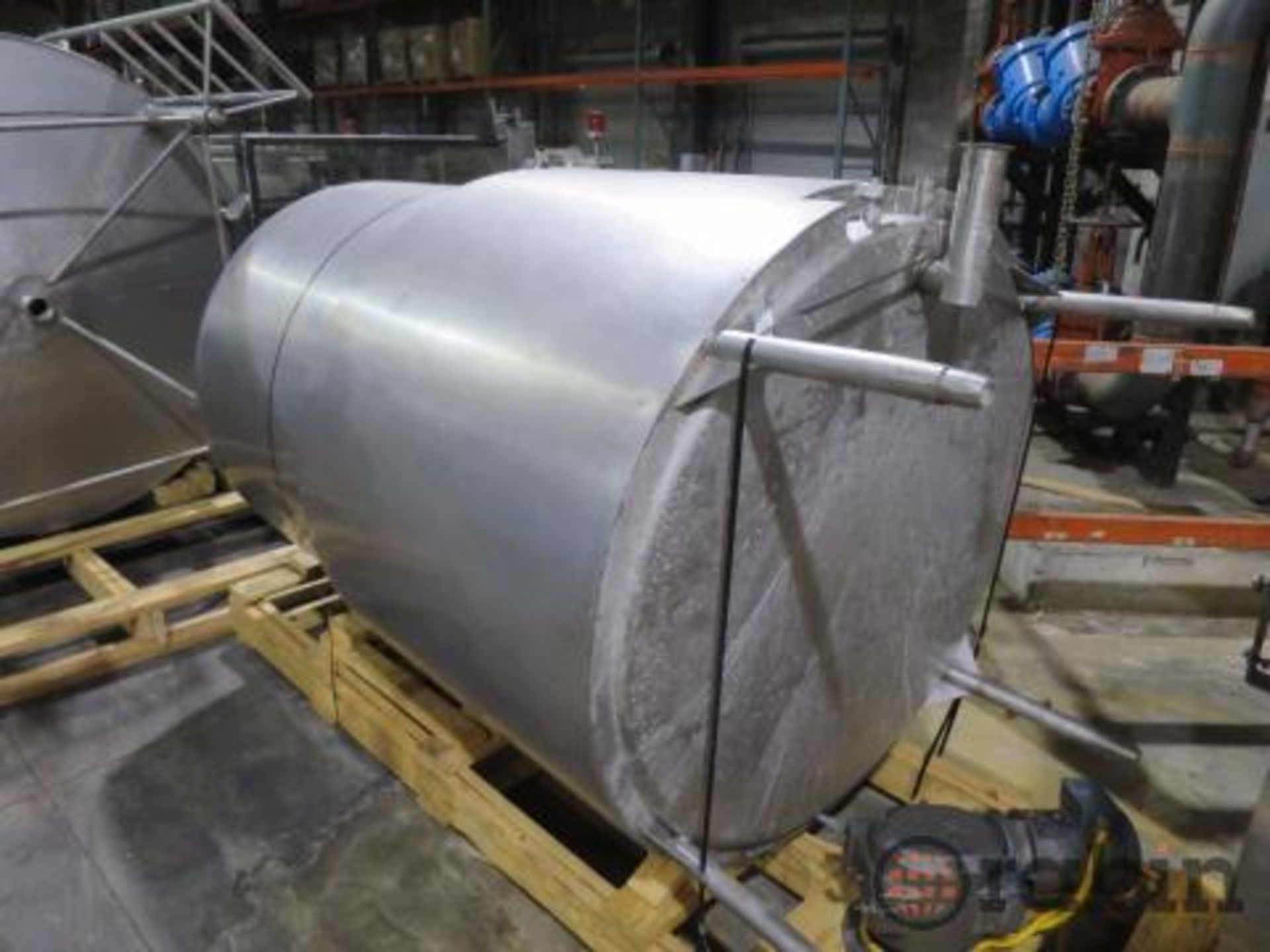 Groen stainless, fermenting tank, 470 gal., 54" dia x 82" st. wl., 50 % jacketed wall, SBD, 24" - Image 2 of 2