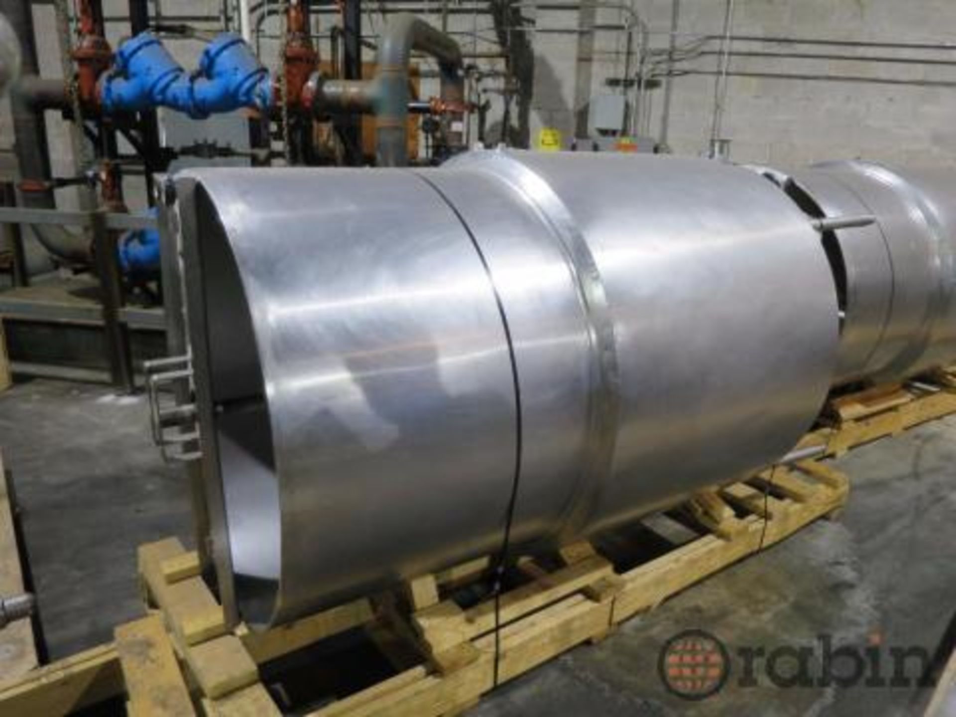 Groen stainless, fermenting tank, 470 gal., 54" dia x 82" st. wl., 50 % jacketed wall, SBD, 24"