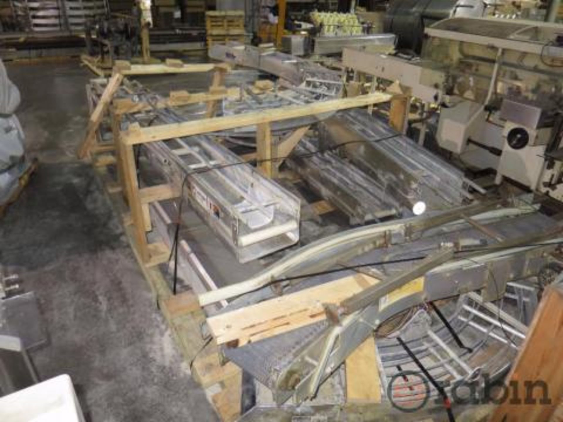 Lot of APV Turkington conveyor, 12" wide frames, approx 46' combined length on one pallet [Atlanta] - Image 2 of 2