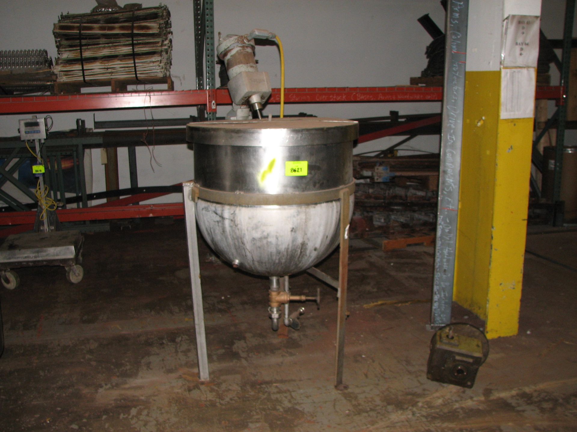 Groen jacketed mix kettle with Lightnin agitator [Franklin]