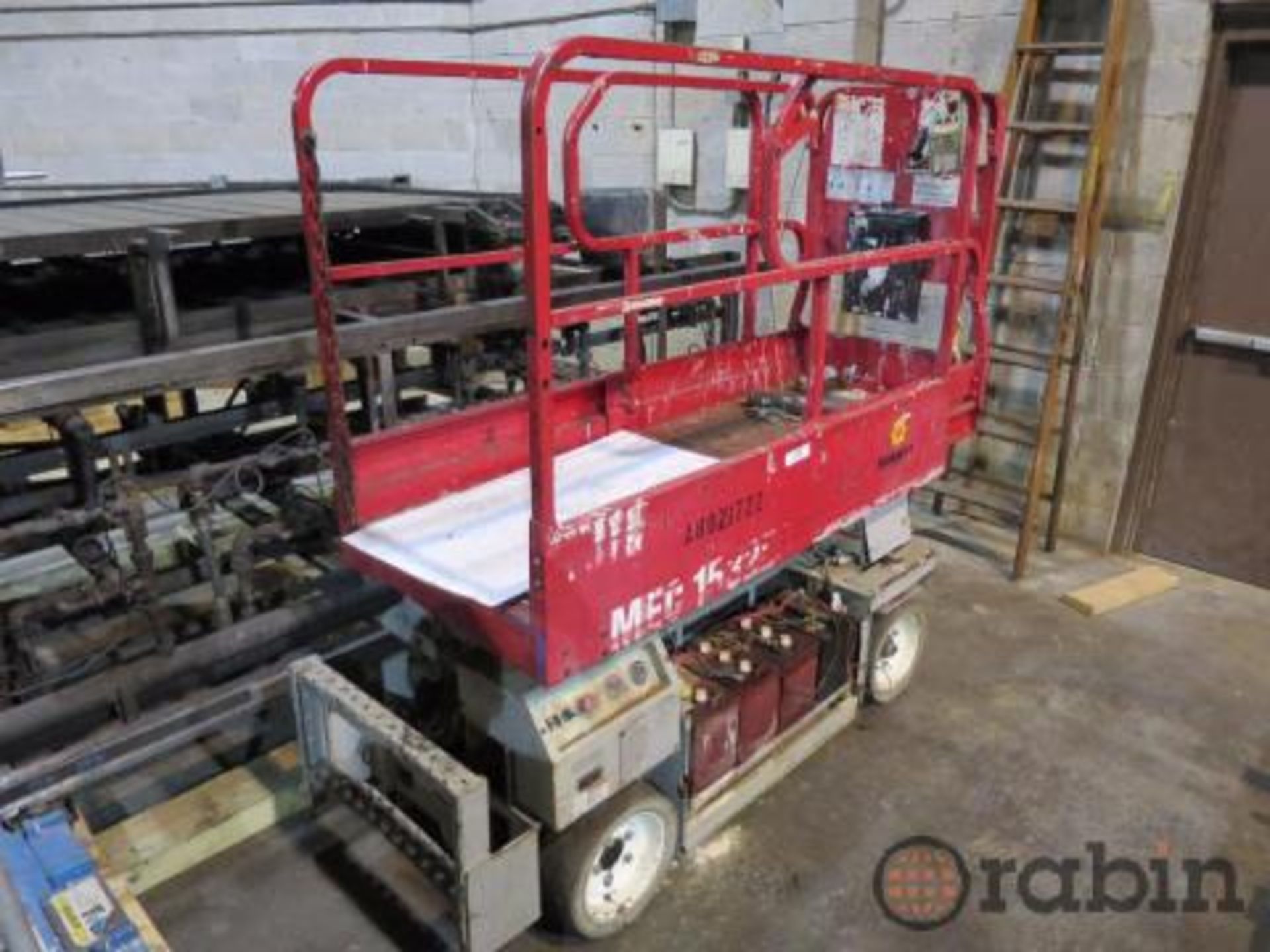 MEC manlift, model 1532 ES, 30" x 60" platform with extension deck with built in charger [Atlanta]