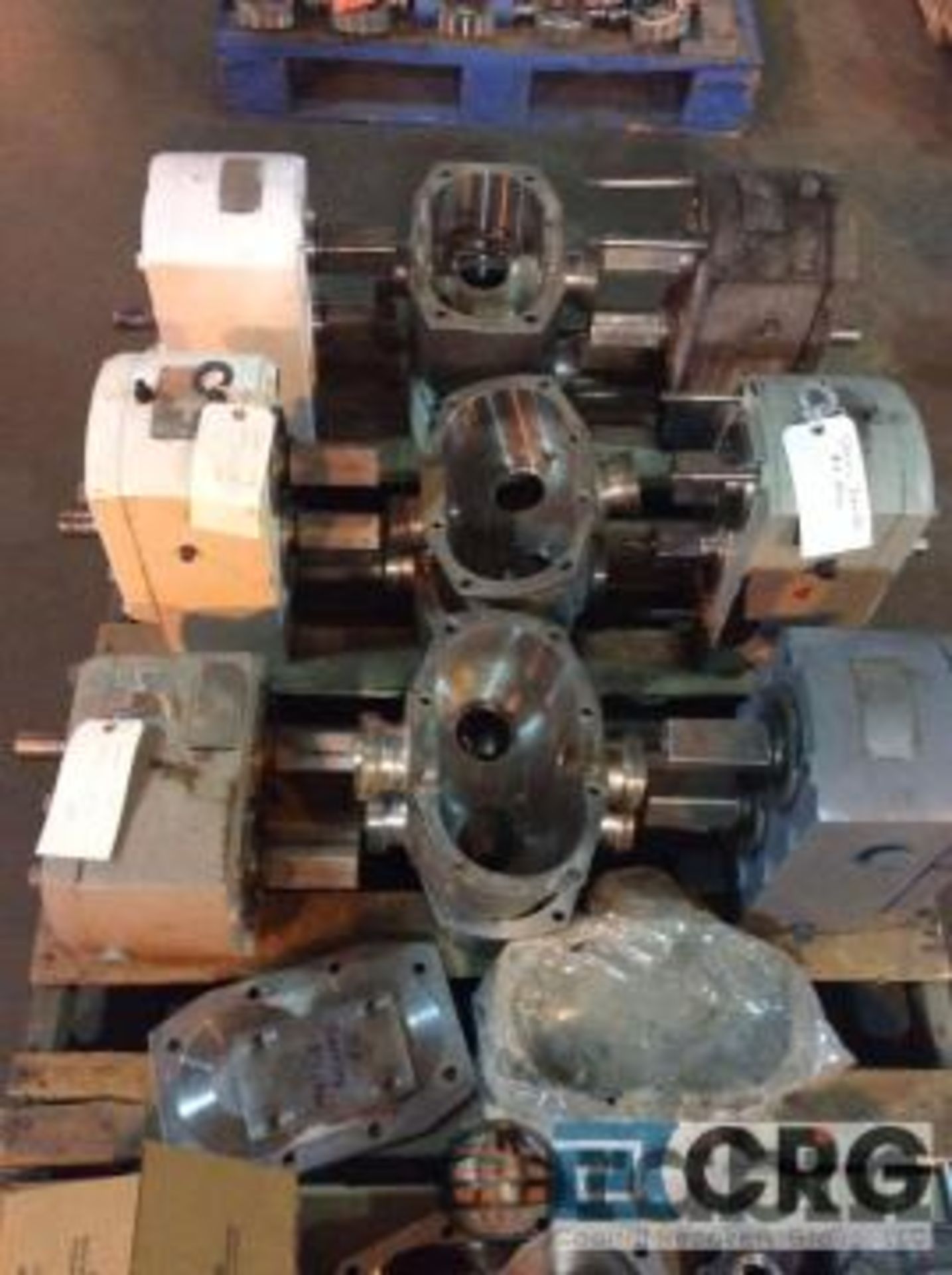 Lot of assorted positive displacement pump heads and part on (2) skids [Peoria] - Image 2 of 2