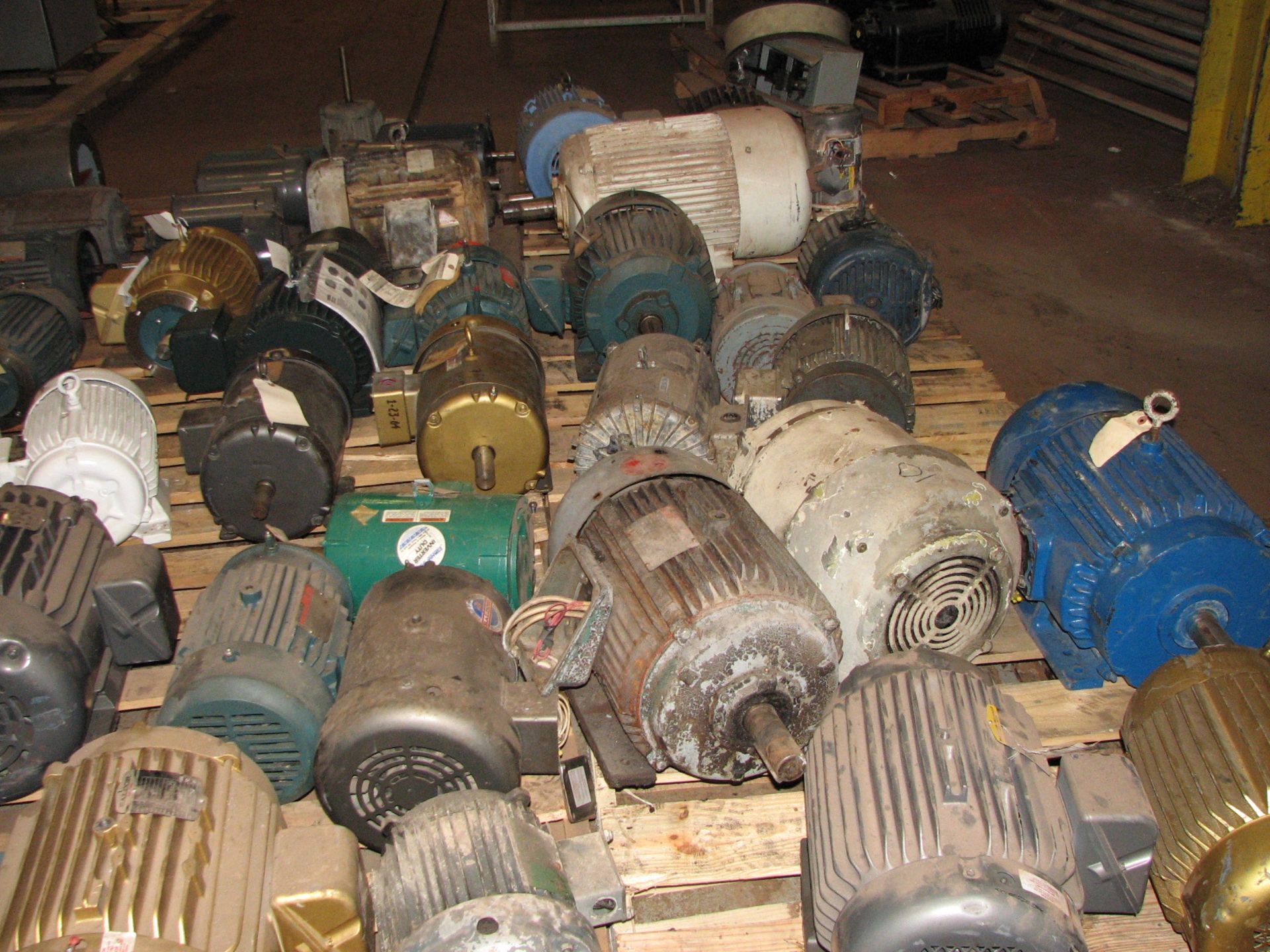 Lot of (47) various hp-rated motors on (9) pallets [Franklin] - Image 2 of 2