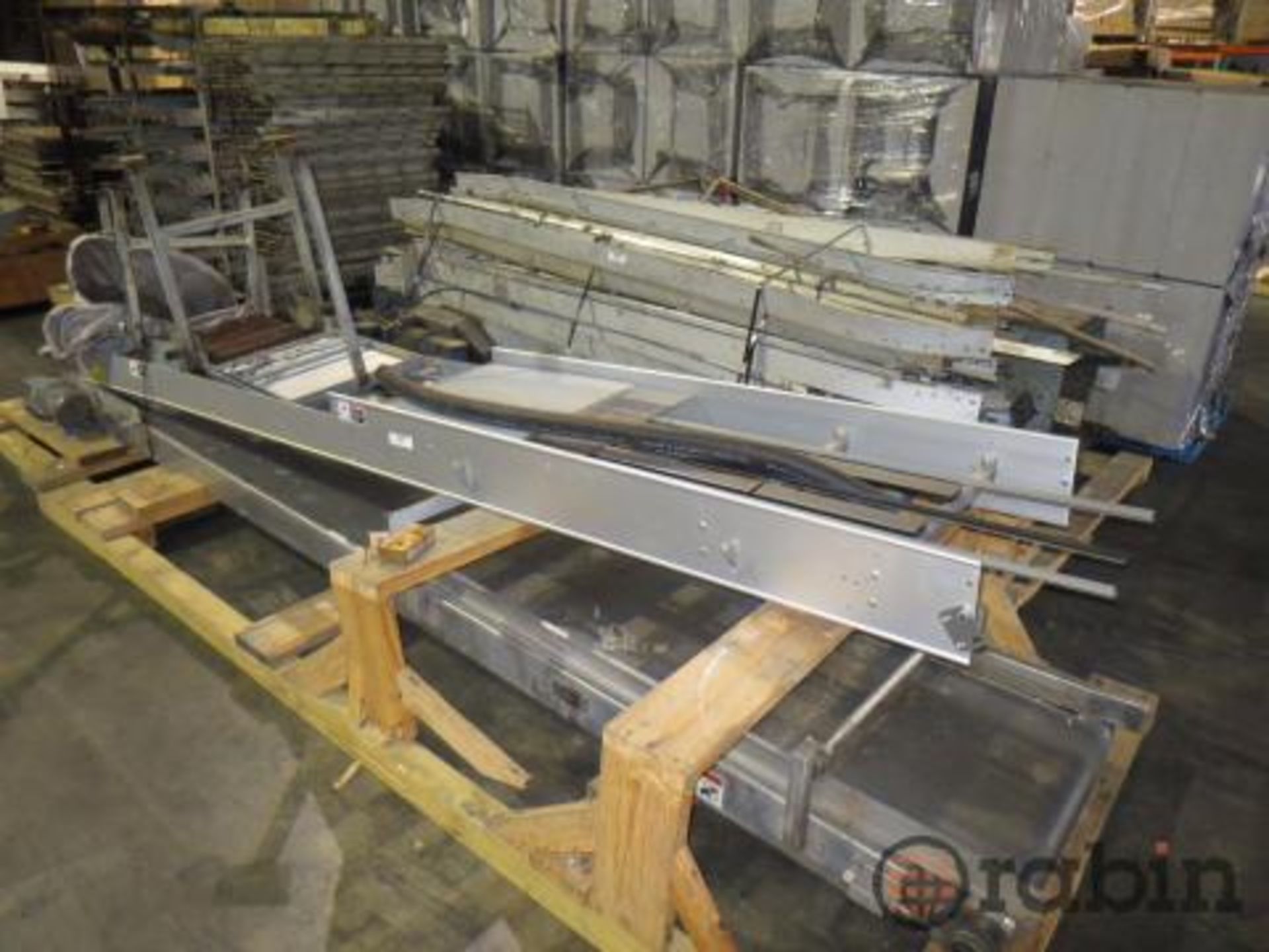 Lot of assorted aluminum conveyor frame [Atlanta]