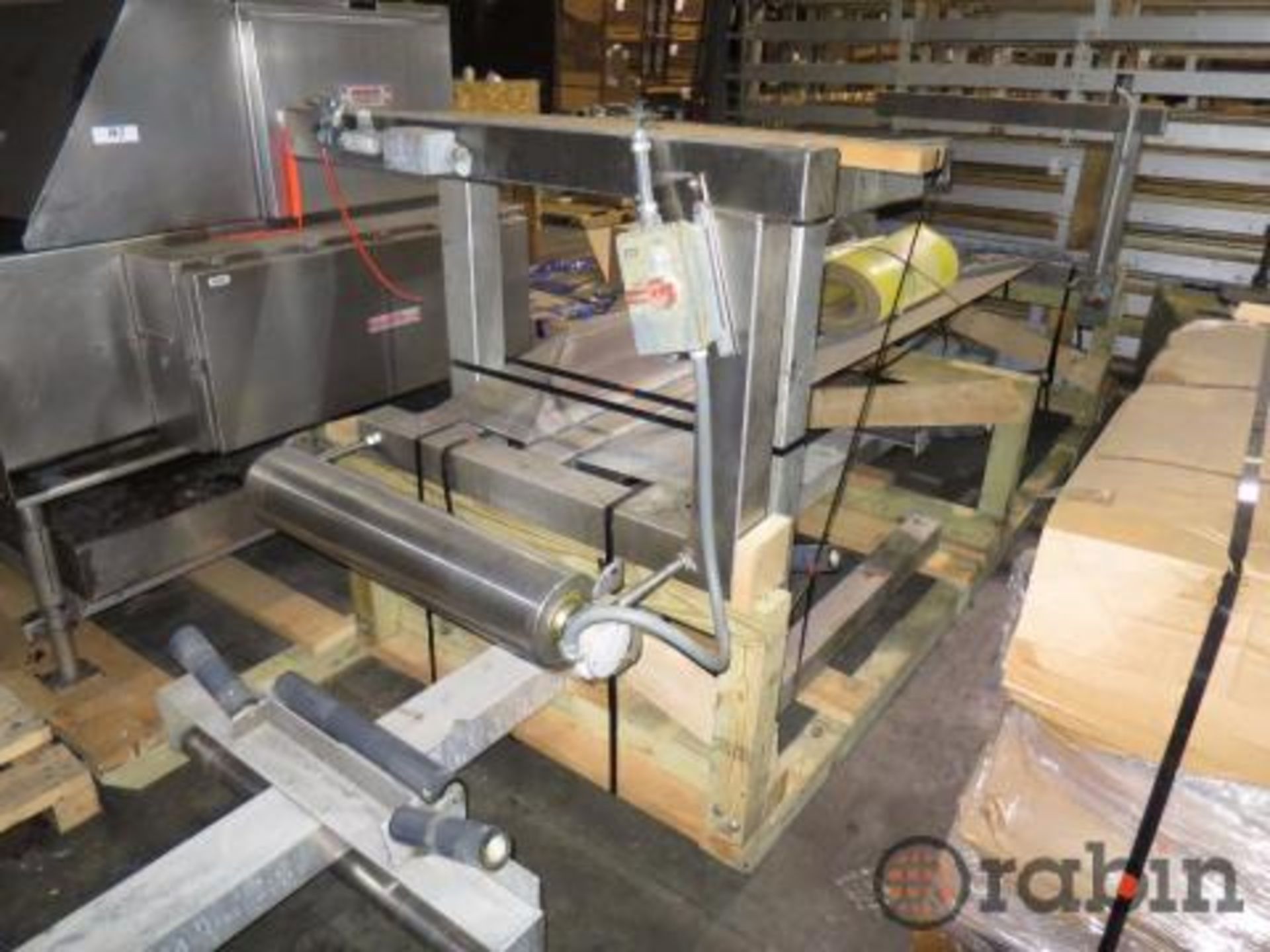 Stainless dough conveyor frame, approximately 30' overall length, stainless frame, without belt [ - Image 2 of 4